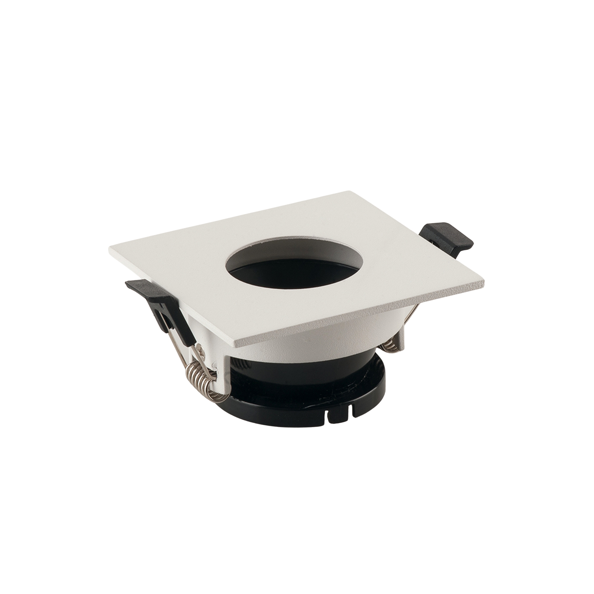 Frame for STENOS recessed spotlight square white with round hole 8.5 cm - Intec