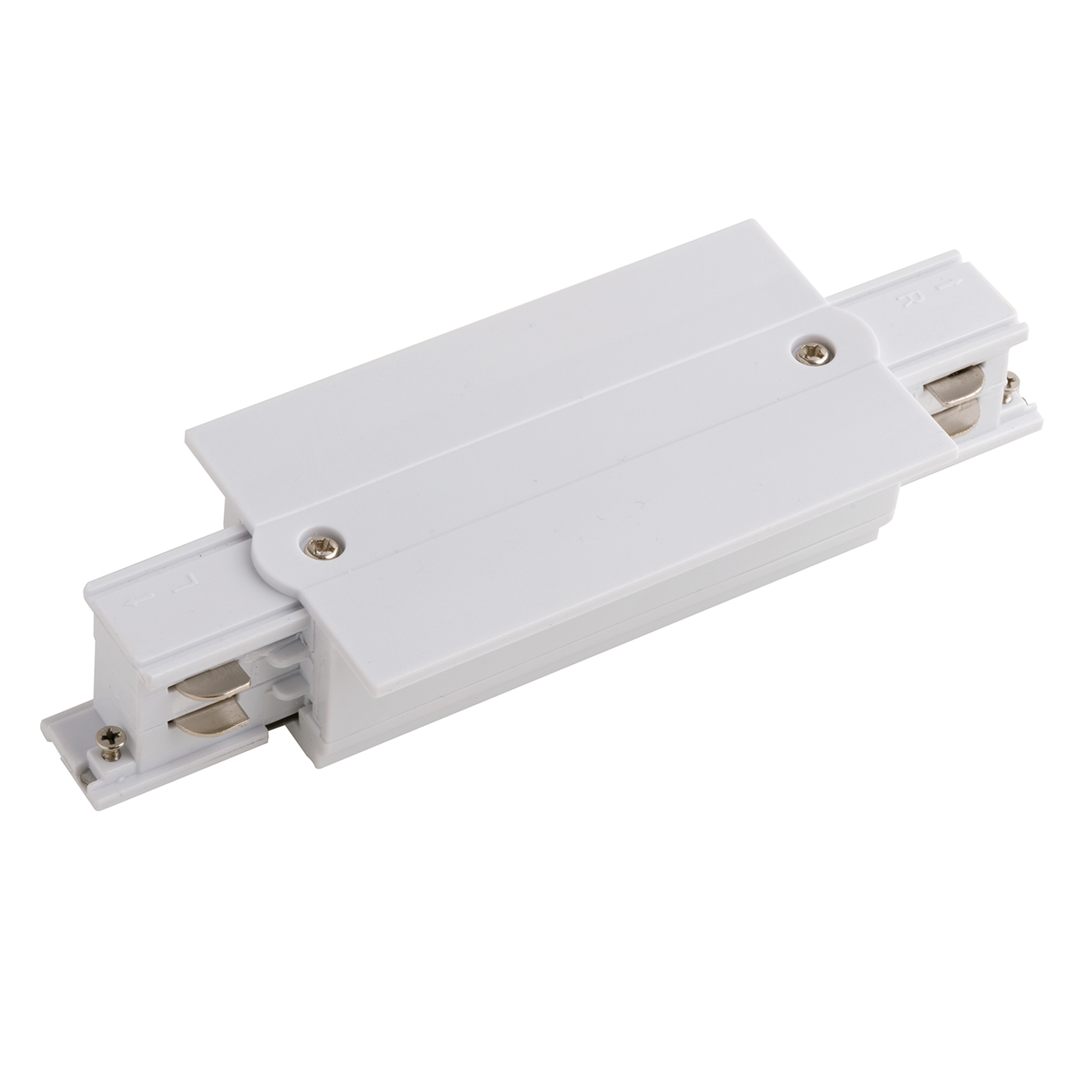 Recessed linear connector for white three-phase tracks - Intec
