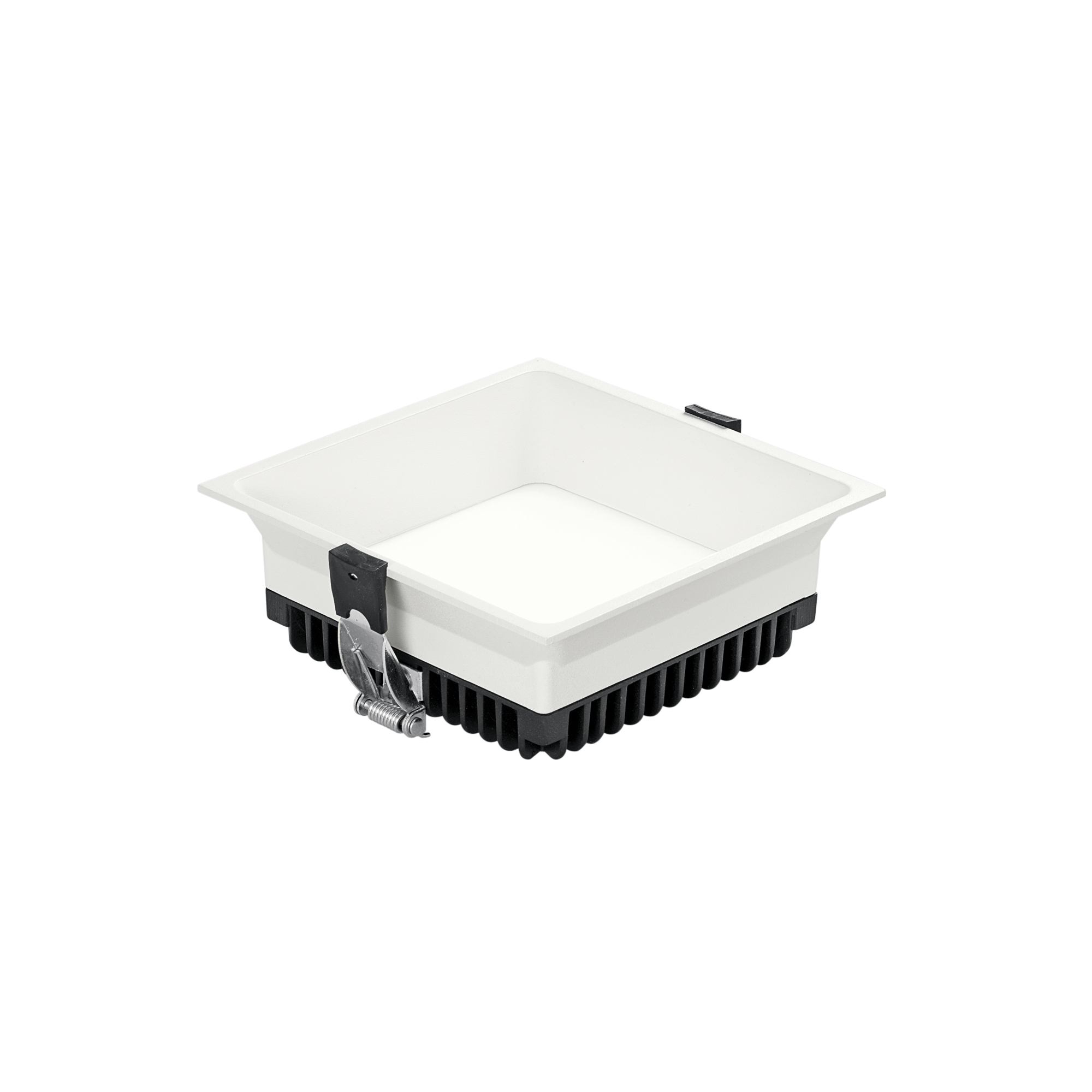 XANTO square white LED recessed spotlight with anti-glare light 18W warm light 14.5x14.5cm - Intec