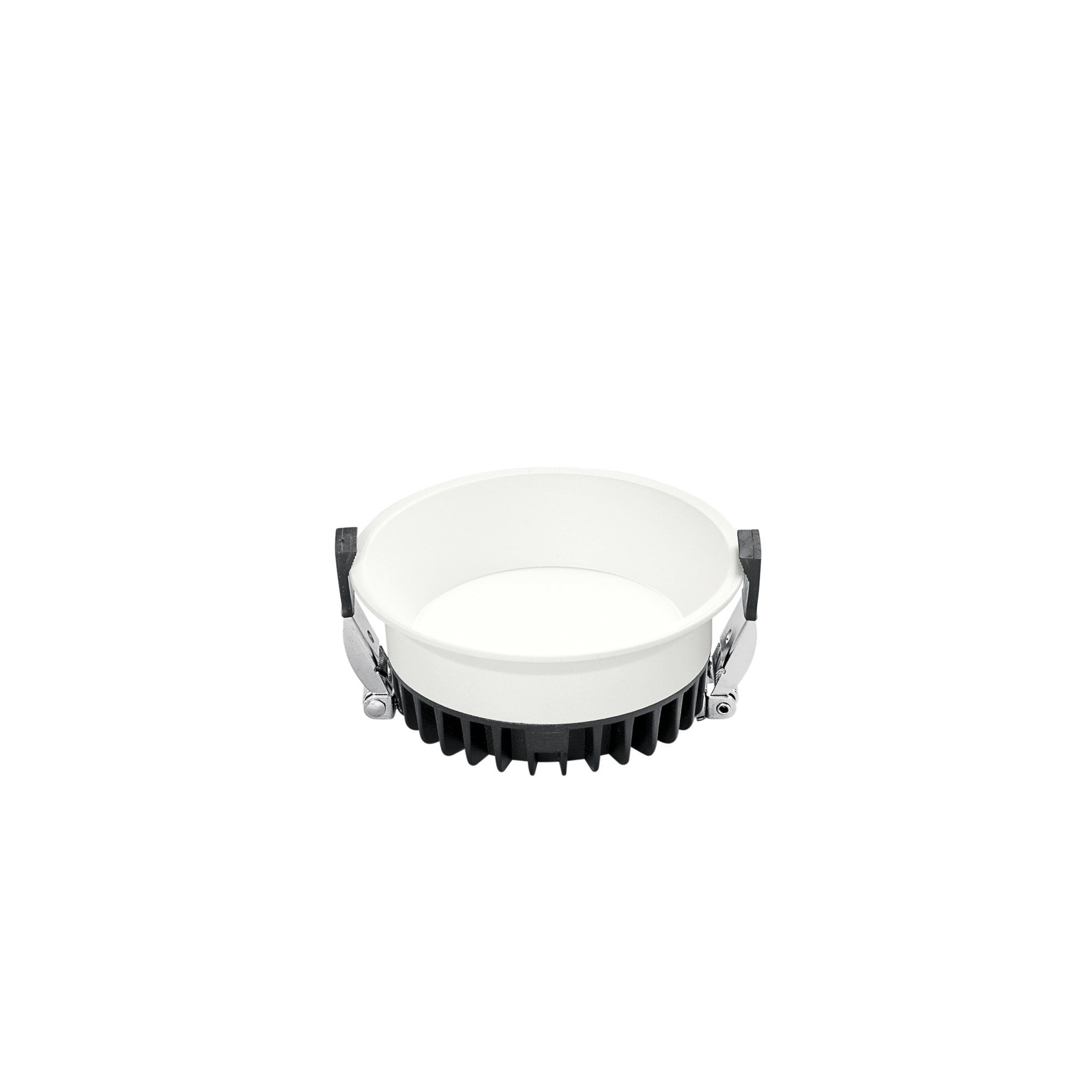XANTO round white LED recessed spotlight with anti-glare light 12W warm light 11cm - Intec
