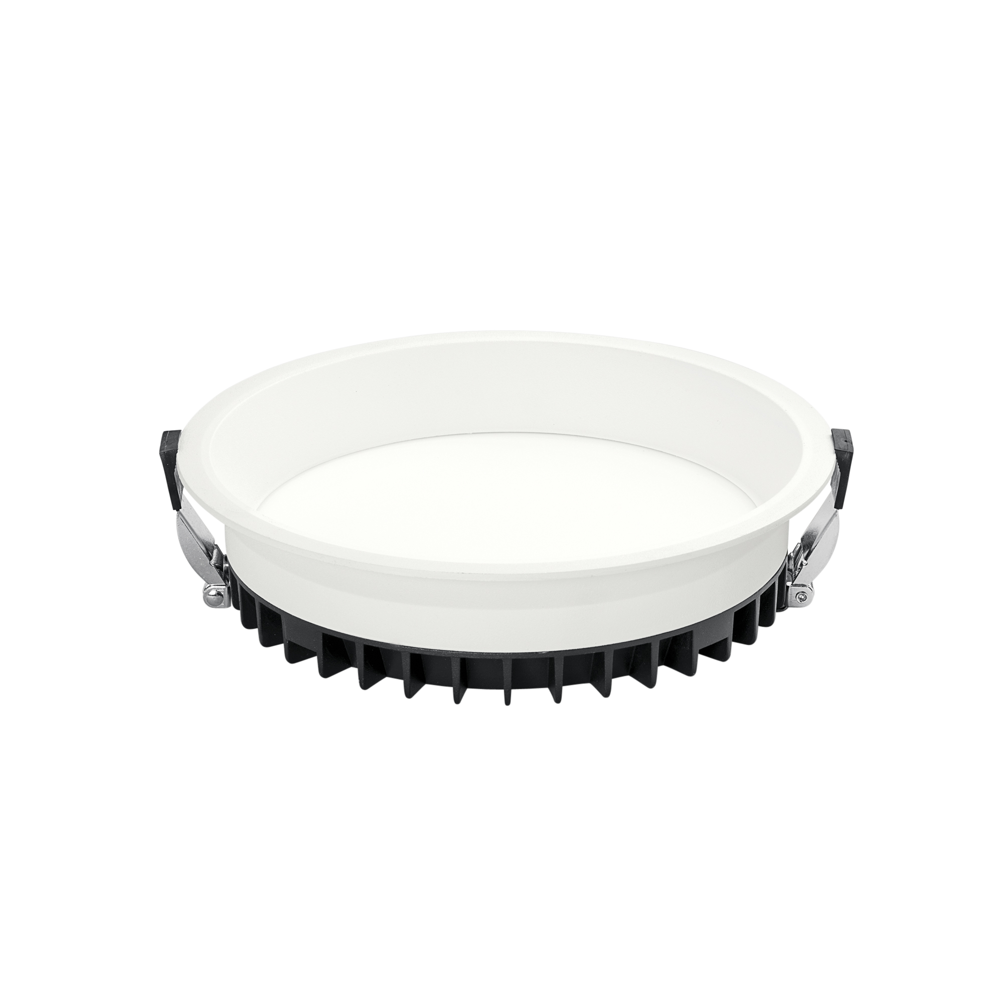 XANTO round white LED recessed spotlight with anti-glare light 30W warm light 22cm - Intec