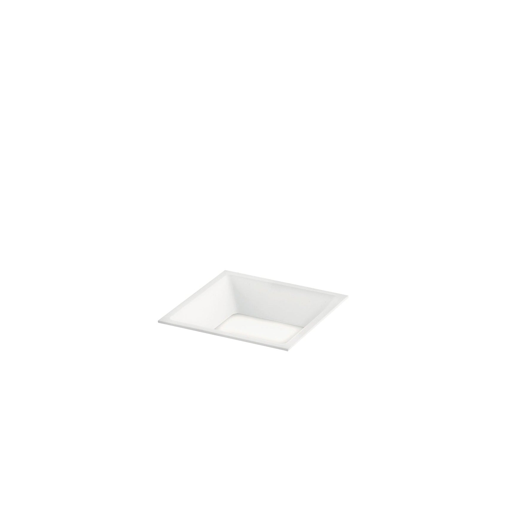 XANTO square white LED recessed spotlight with anti-glare light 12W cool light 11x11cm - Intec