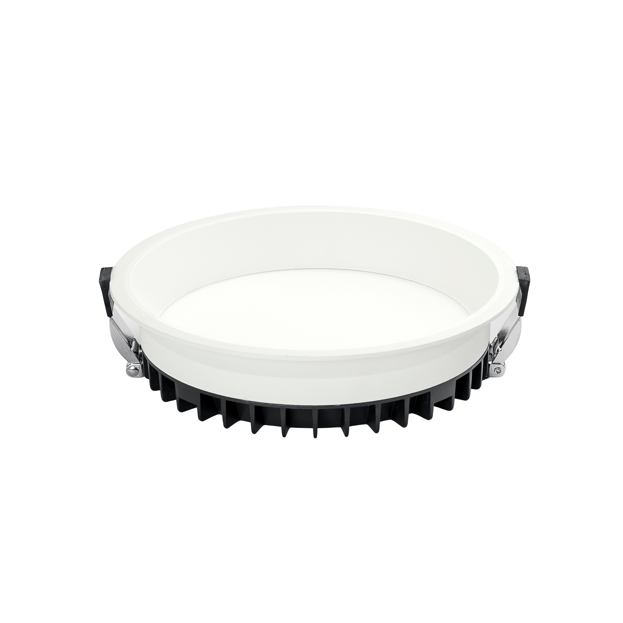 XANTO round recessed spotlight in satin white aluminum with CCT 220x220cm - INTEC