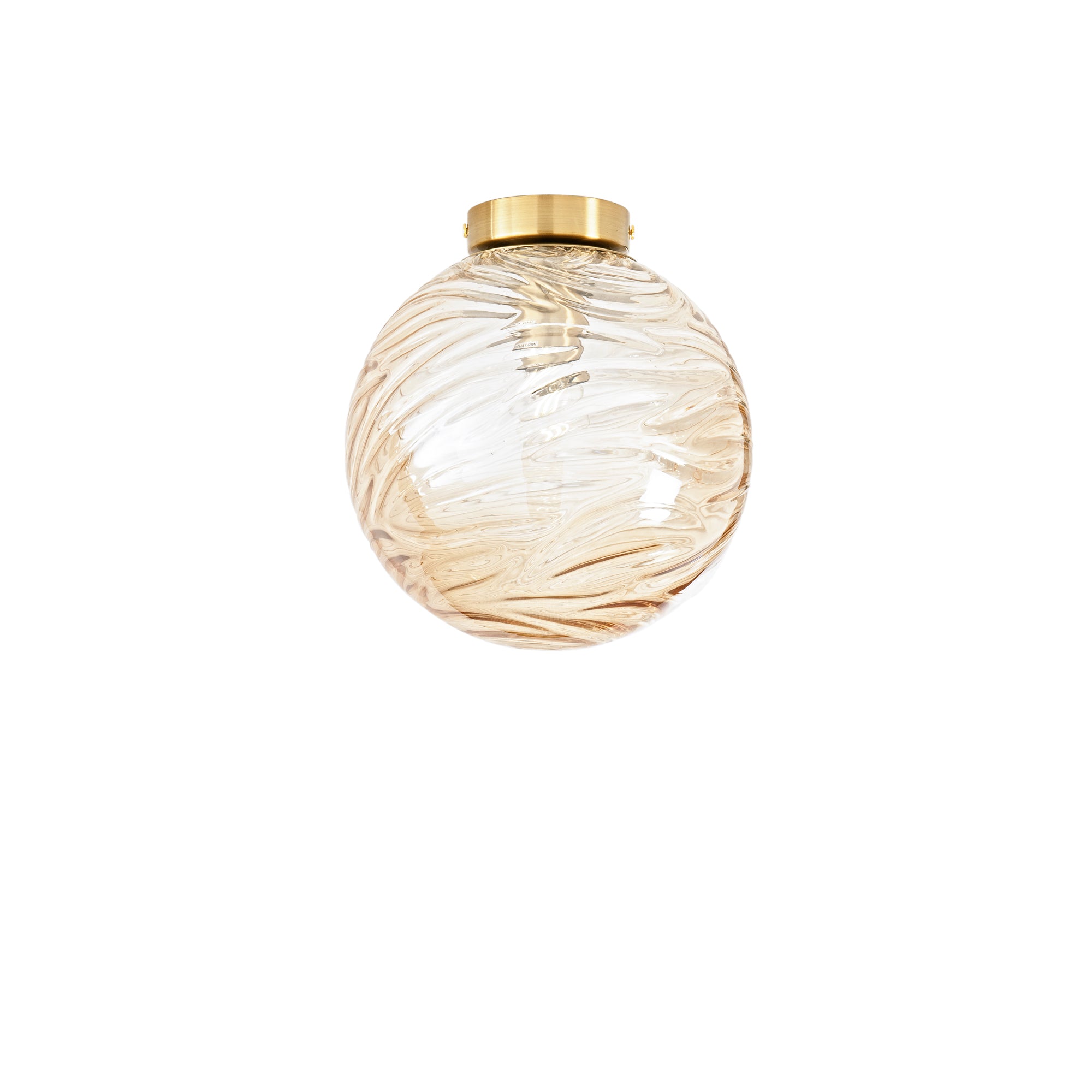 NEREIDE ceiling light in champagne glass with concentric waves Ø 25 cm - Luce Ambiente e Design