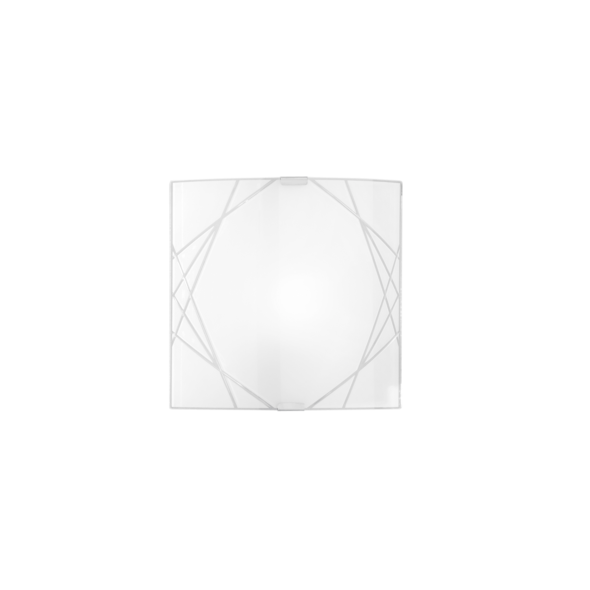 PARADISE wall light in white glass 26x26 cm - Luce Ambiente e Design