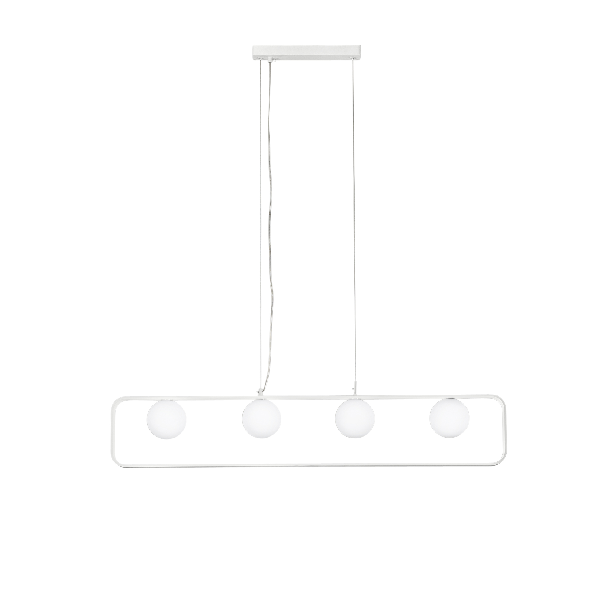ROXY pendant in white aluminium 4 lights - Luce Ambiente e Design