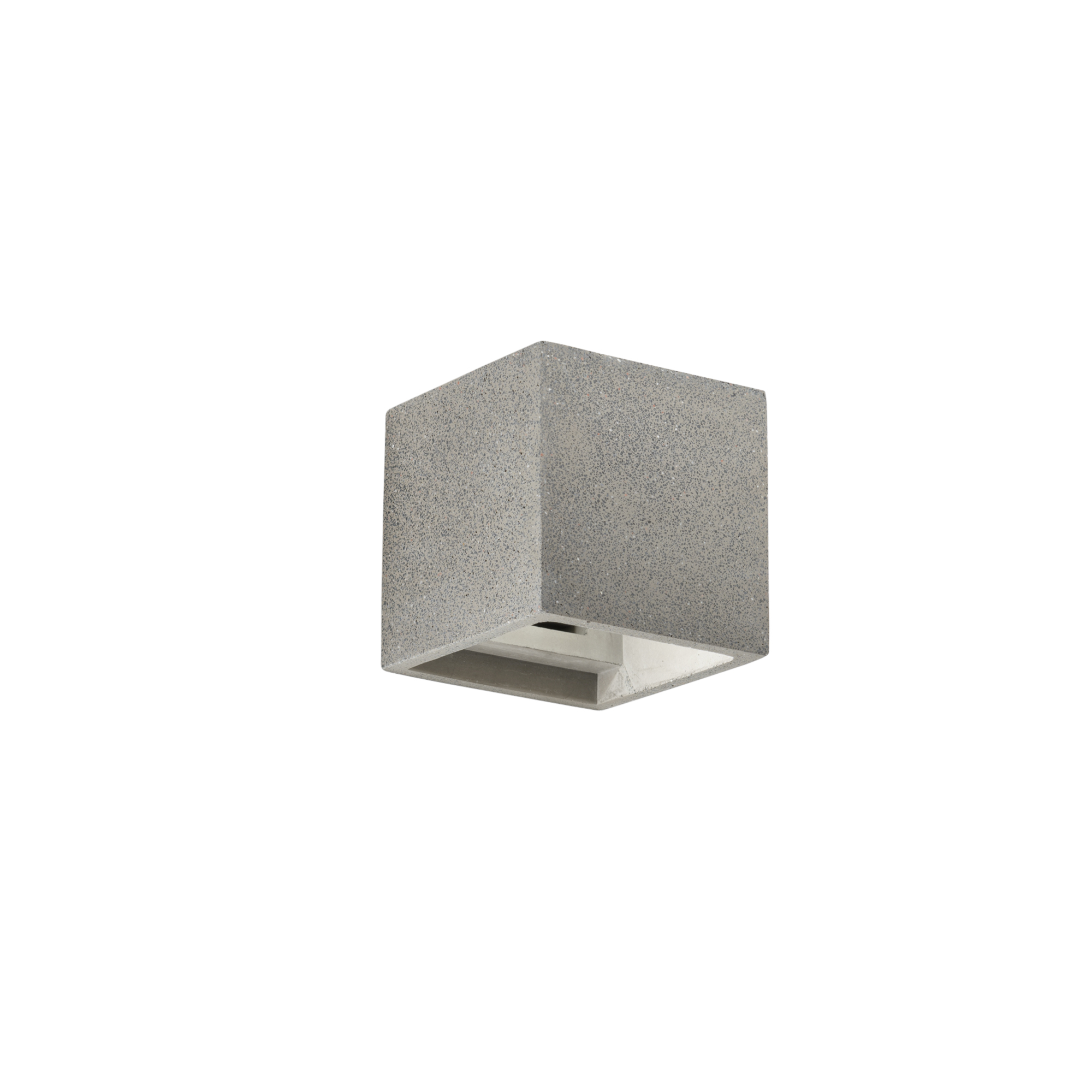RUBIK square wall light in natural concrete - Luce Ambiente e Design