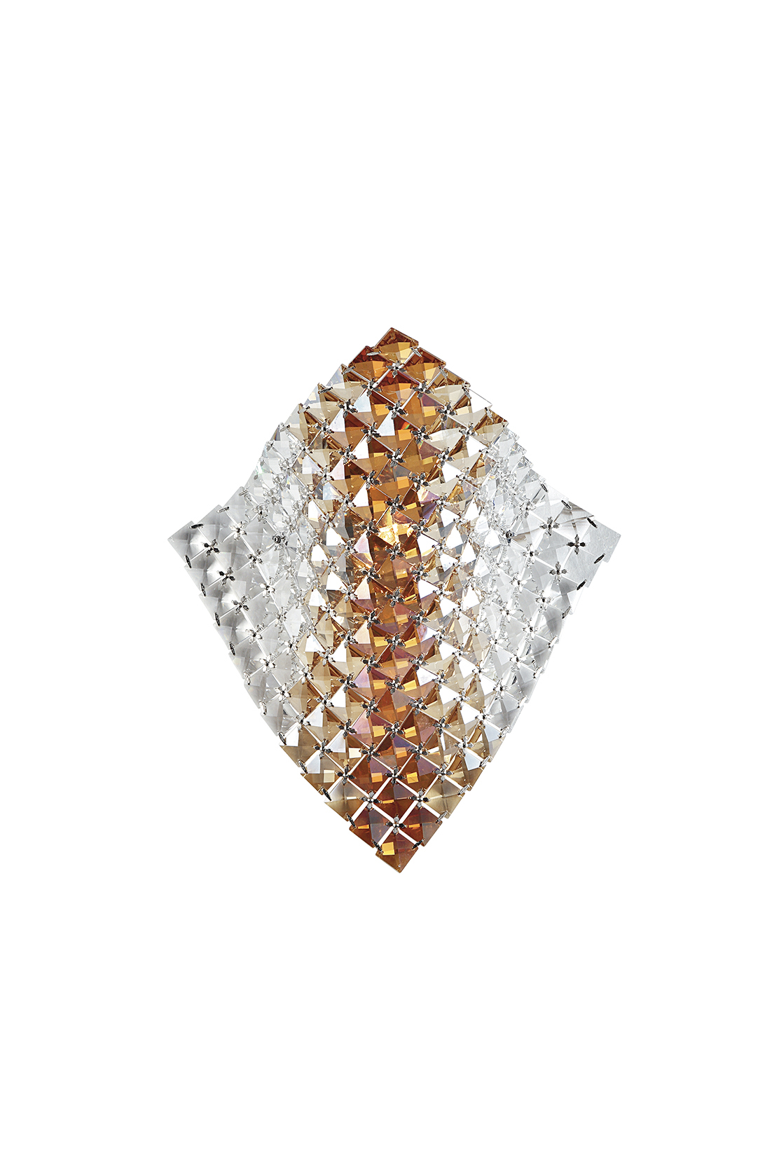RUMBA wall light in amber crystal h29x25 cm - Luce Ambiente e Design