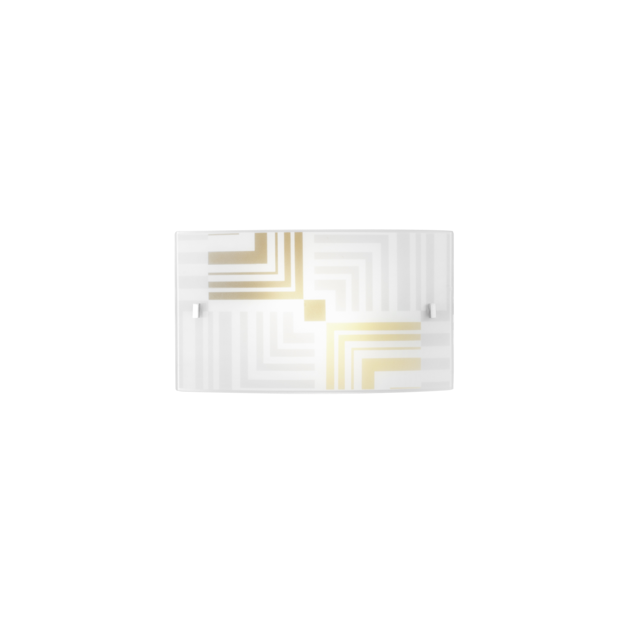 SEVENTY wall light in white glass with gold decorations 35x20 cm - Luce Ambiente e Design