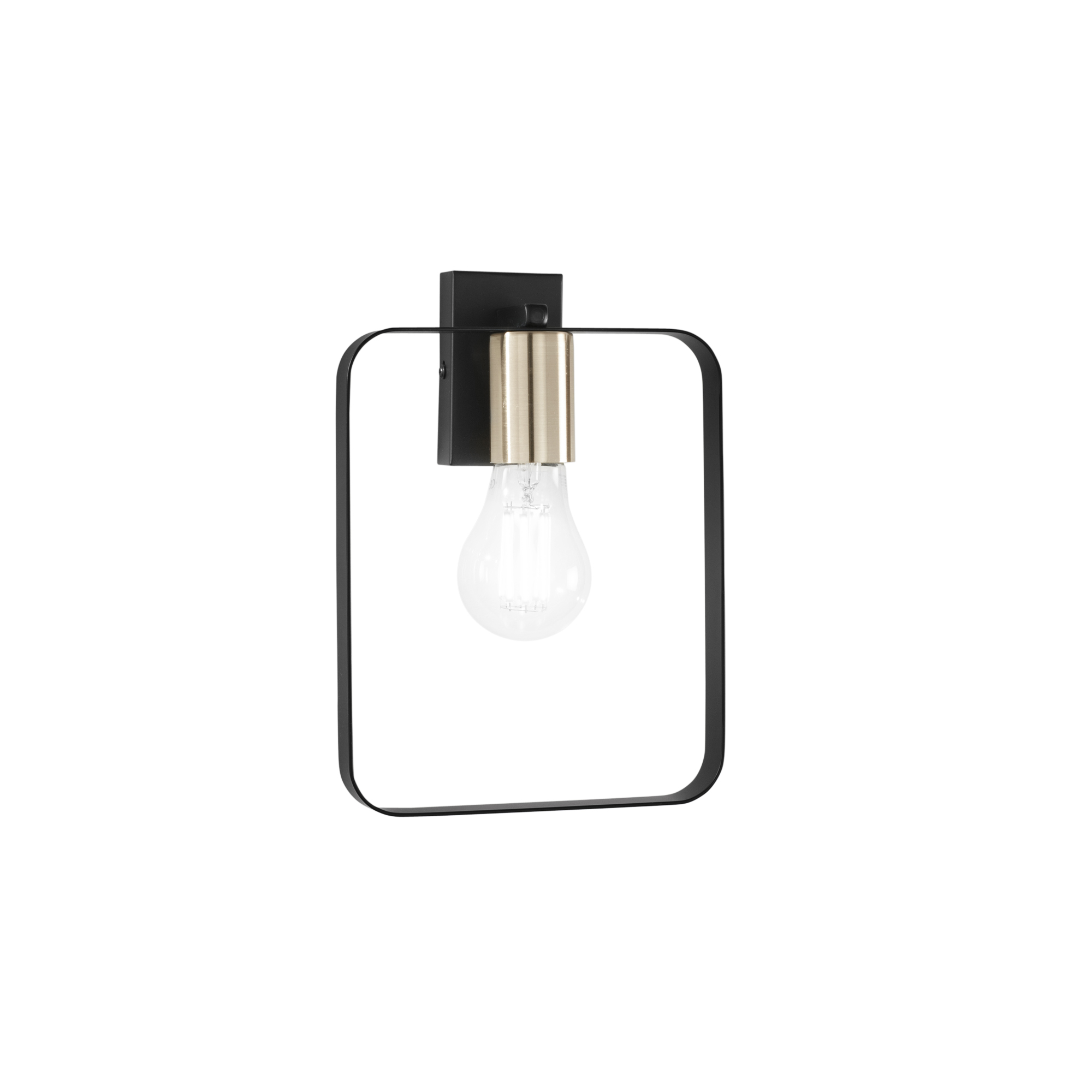 SMITH wall light in black and gold metal - Luce Ambiente e Design