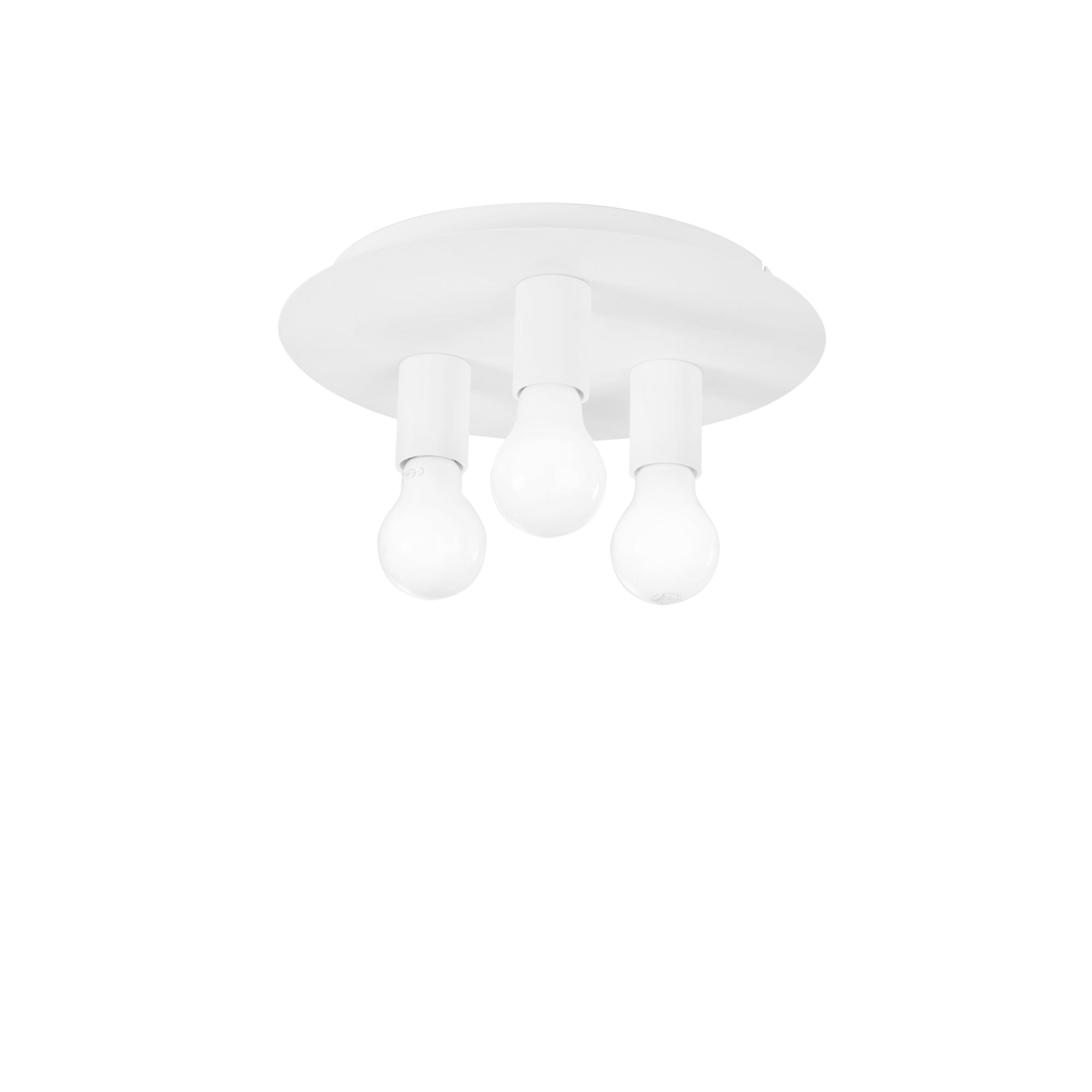 STRIKE 3-light ceiling light in white metal - Luce Ambiente e Design