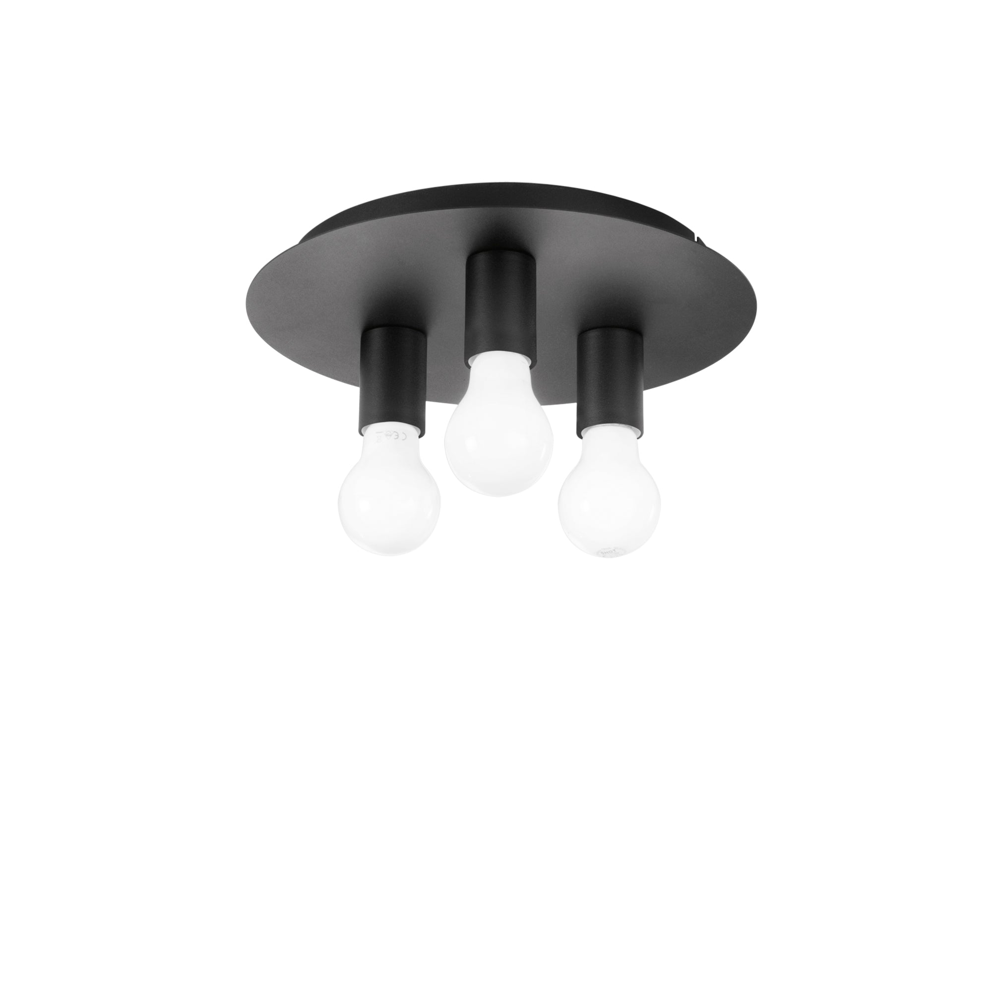 STRIKE 3-light ceiling light in black metal - Luce Ambiente e Design
