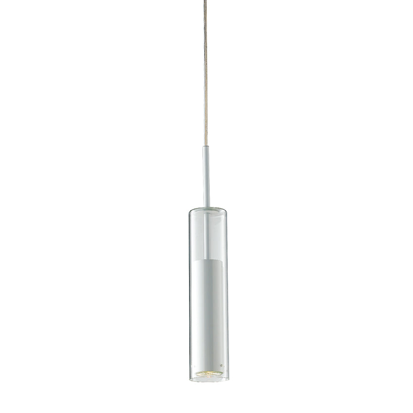 TABOO pendant in white metal and glass - Luce Ambiente e Design
