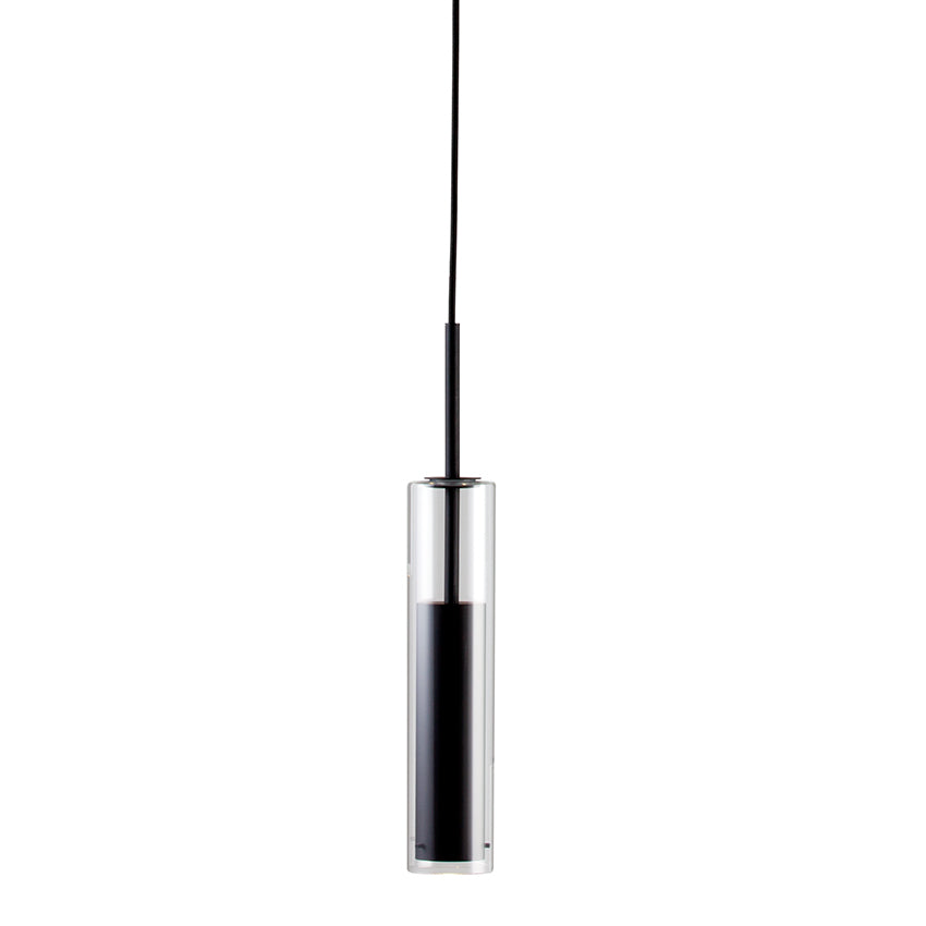 TABOO pendant in black metal and glass - Luce Ambiente e Design