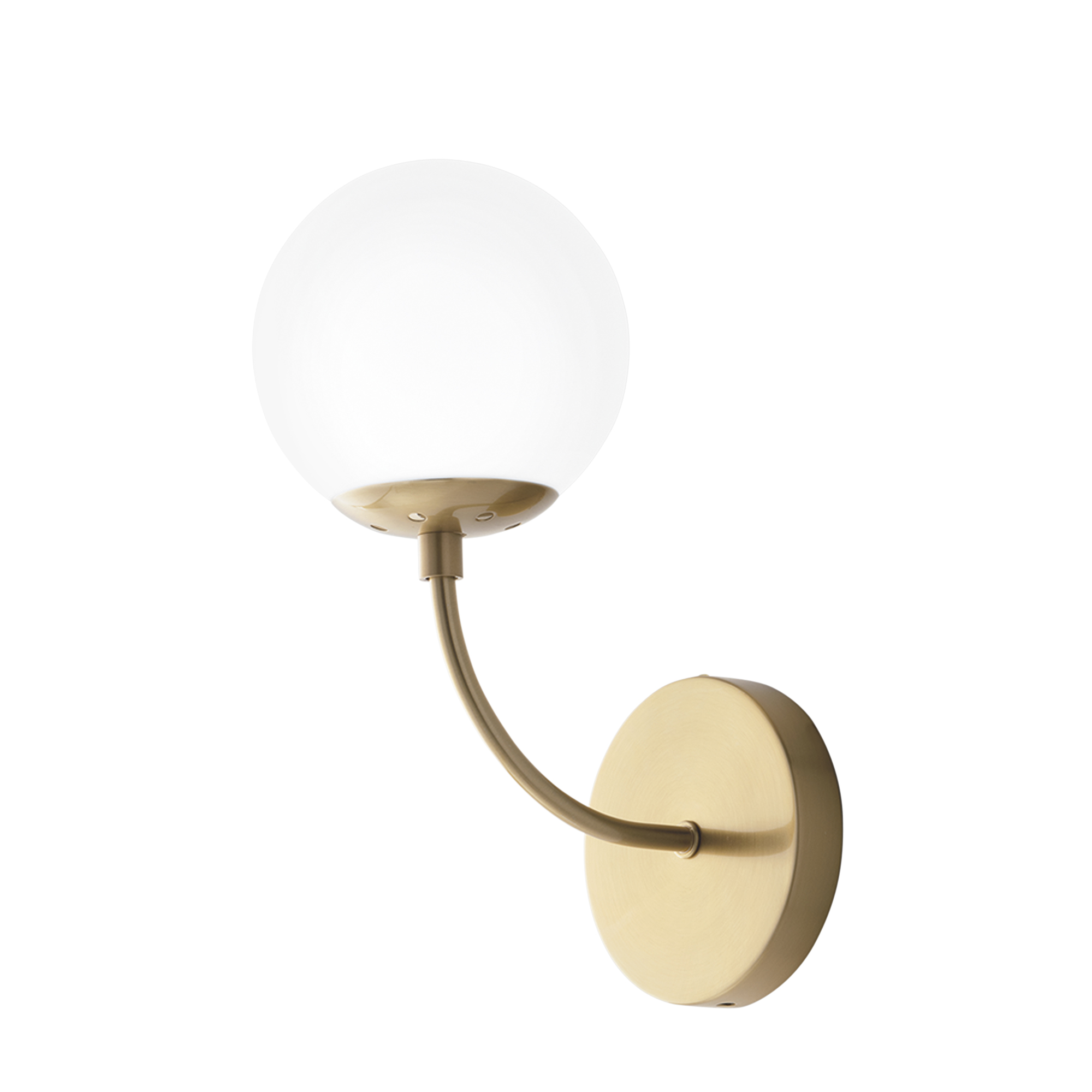 THEMYS wall light in brass metal with glass diffuser - Luce Ambiente e Design