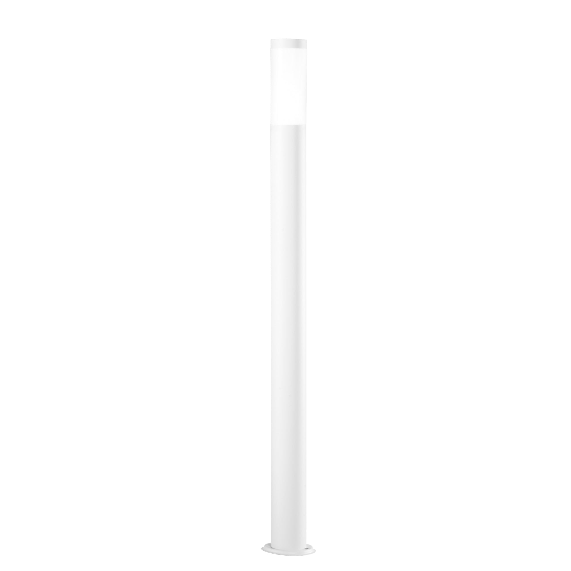 TOKYO outdoor bollard in white stainless steel 110 cm - Intec