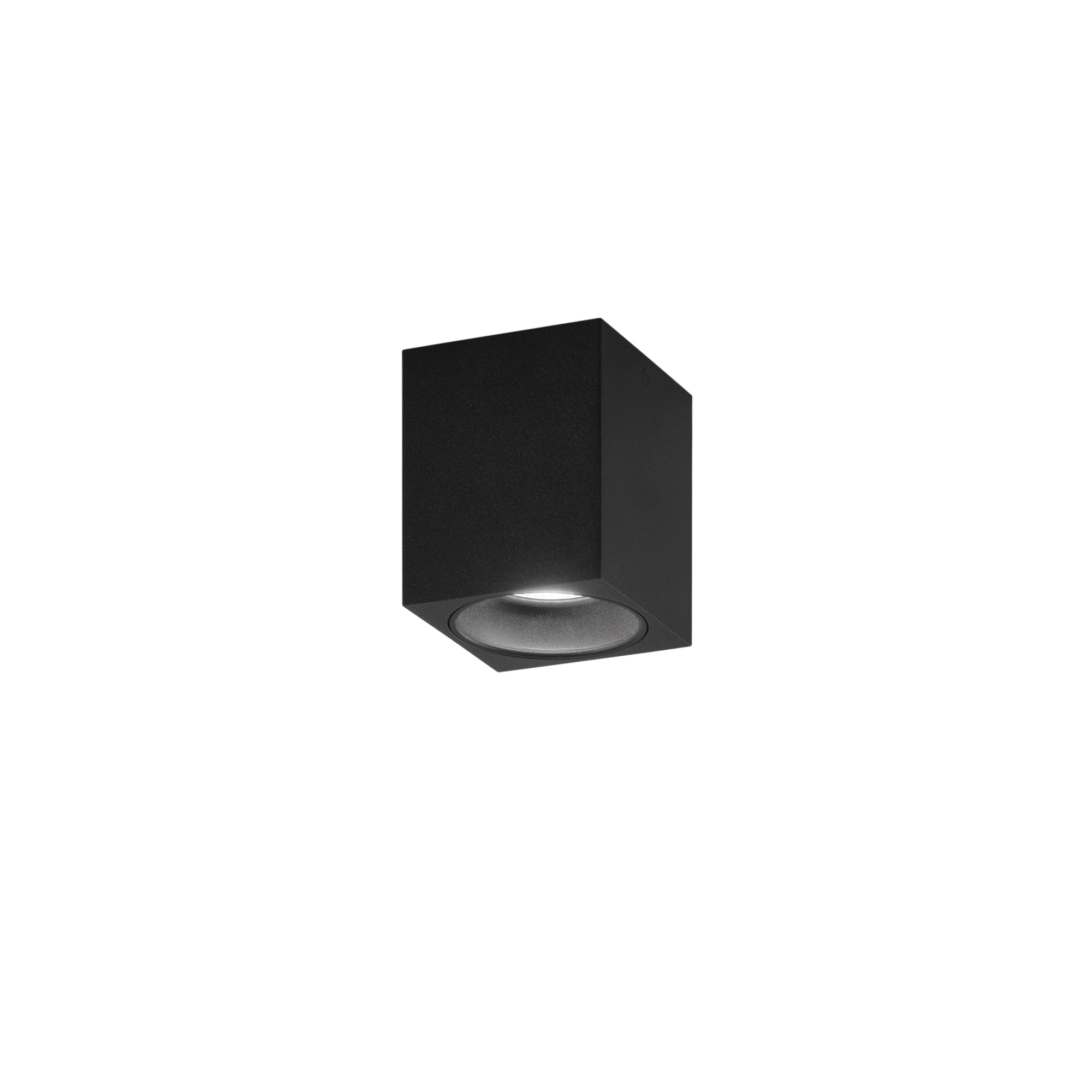TOWN square ceiling light in black aluminum - Intec