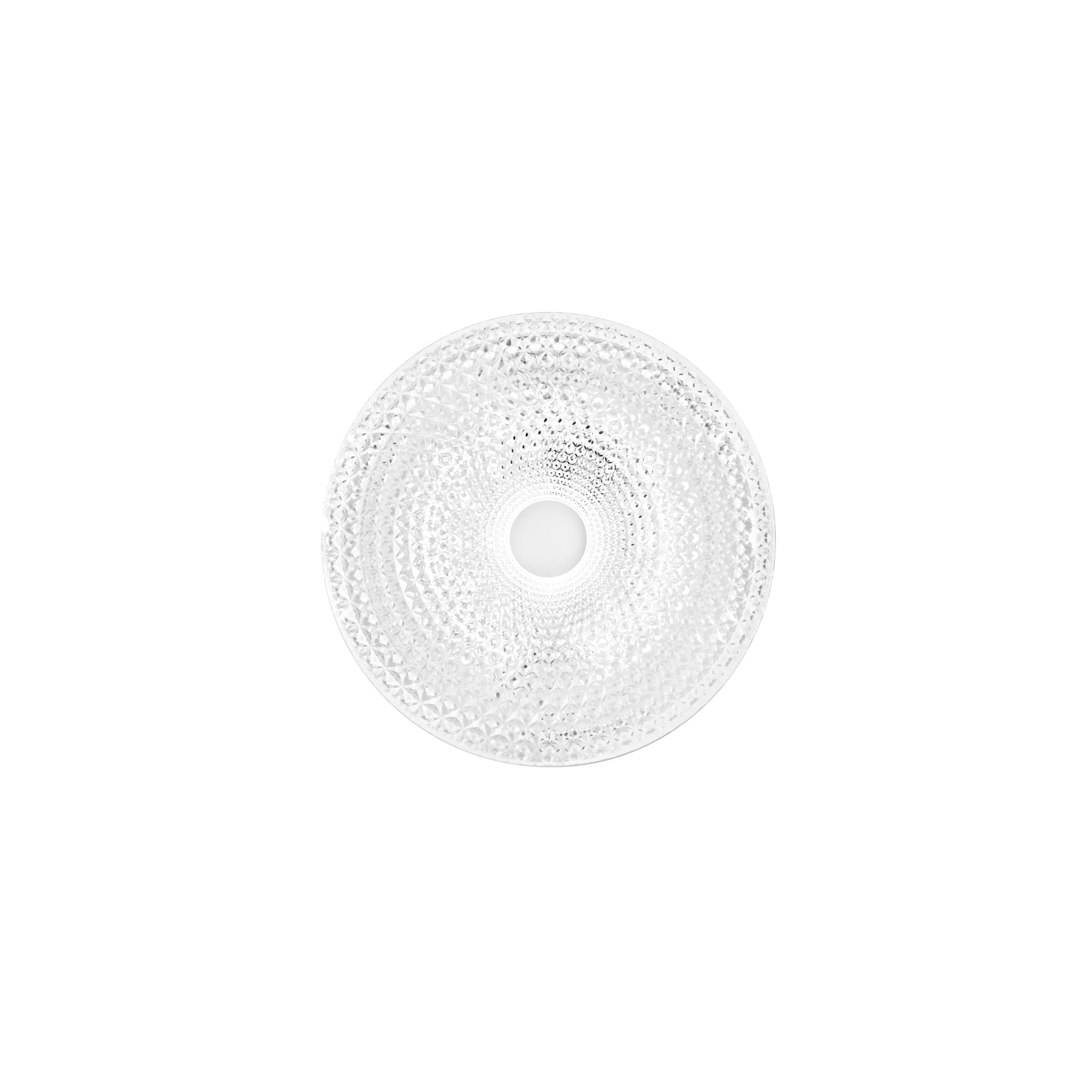 UNIKA white LED ceiling light with diamond-effect finish, CCT with memory function, Ø 39 cm - Luce Ambiente e Design