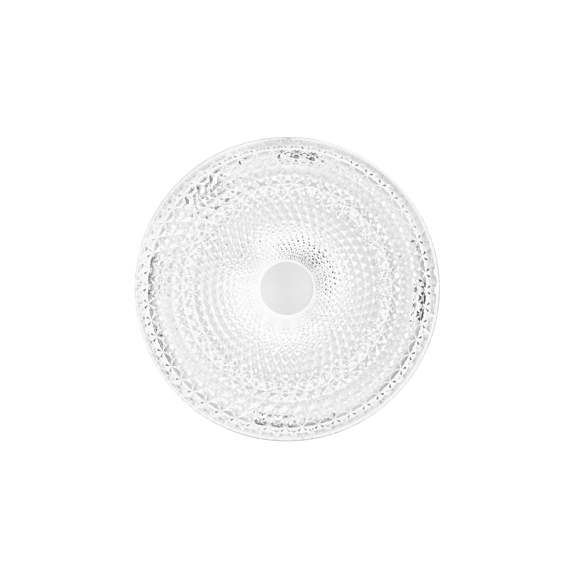 UNIKA white diamond-effect LED ceiling light, CCT with memory function, remote included and Wi-Fi connection, Ø 49.5 cm - Luce Ambiente e Design