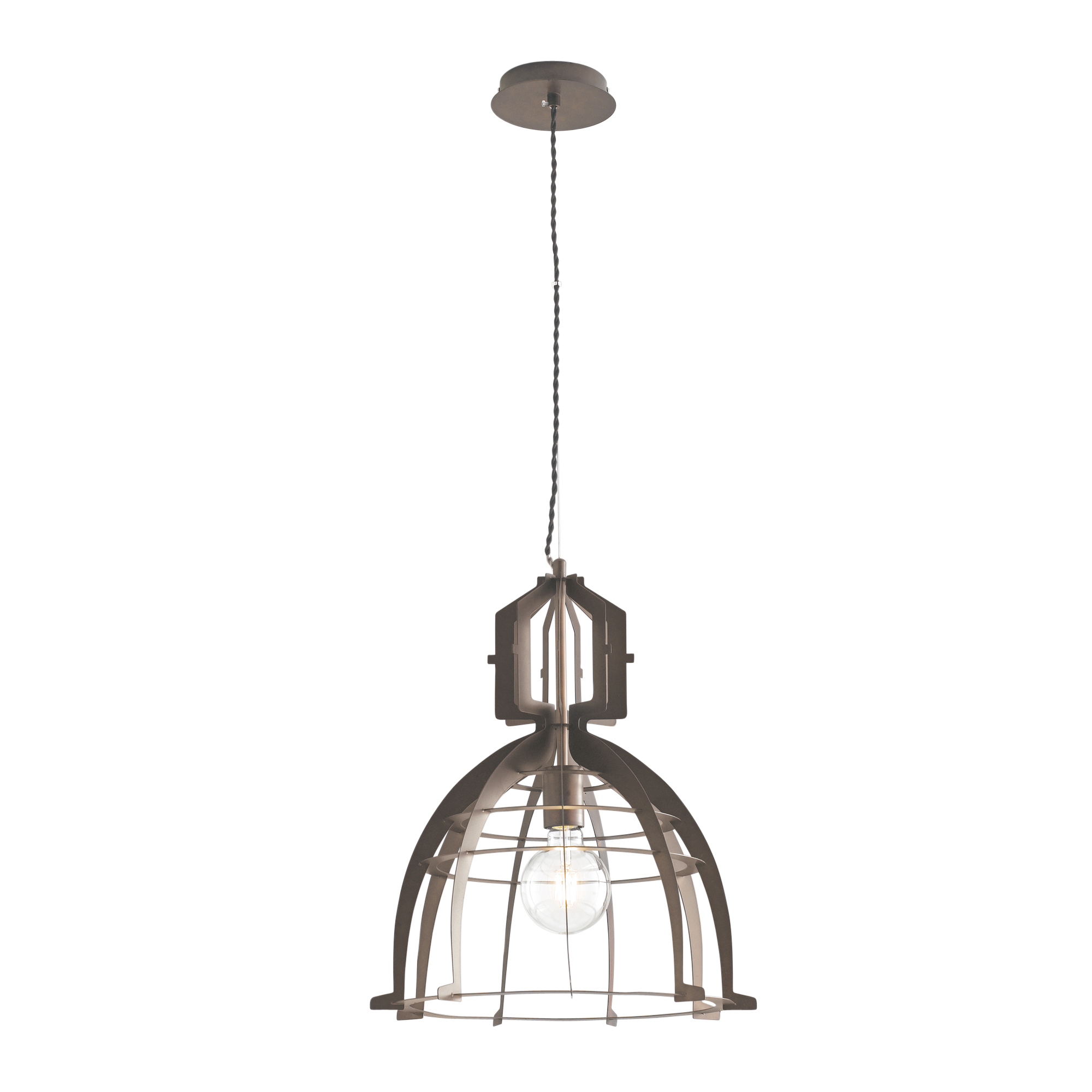 URBAN bronze metal pendant chandelier - Luce Ambiente e Design
