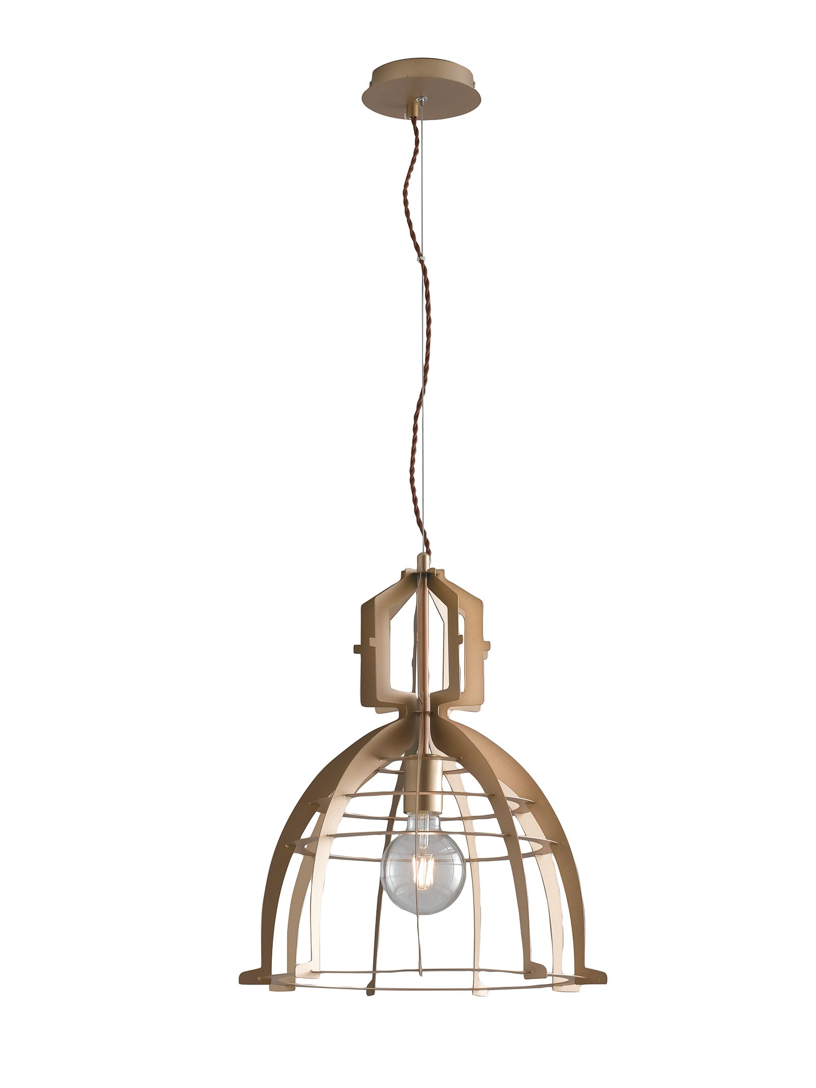 URBAN gold metal pendant chandelier - Luce Ambiente e Design