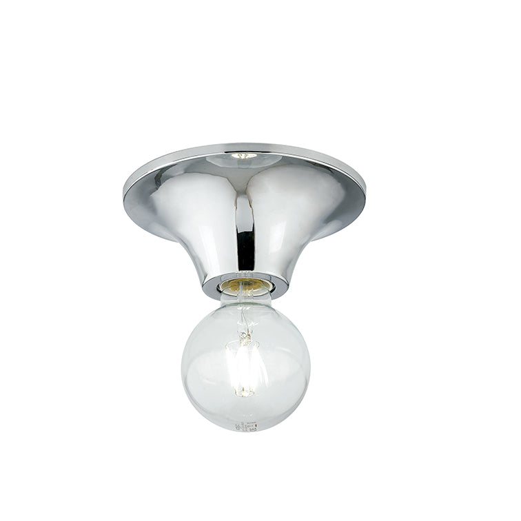 VESEVUS ceiling light in chrome metal Ø 18 cm - Luce Ambiente e Design