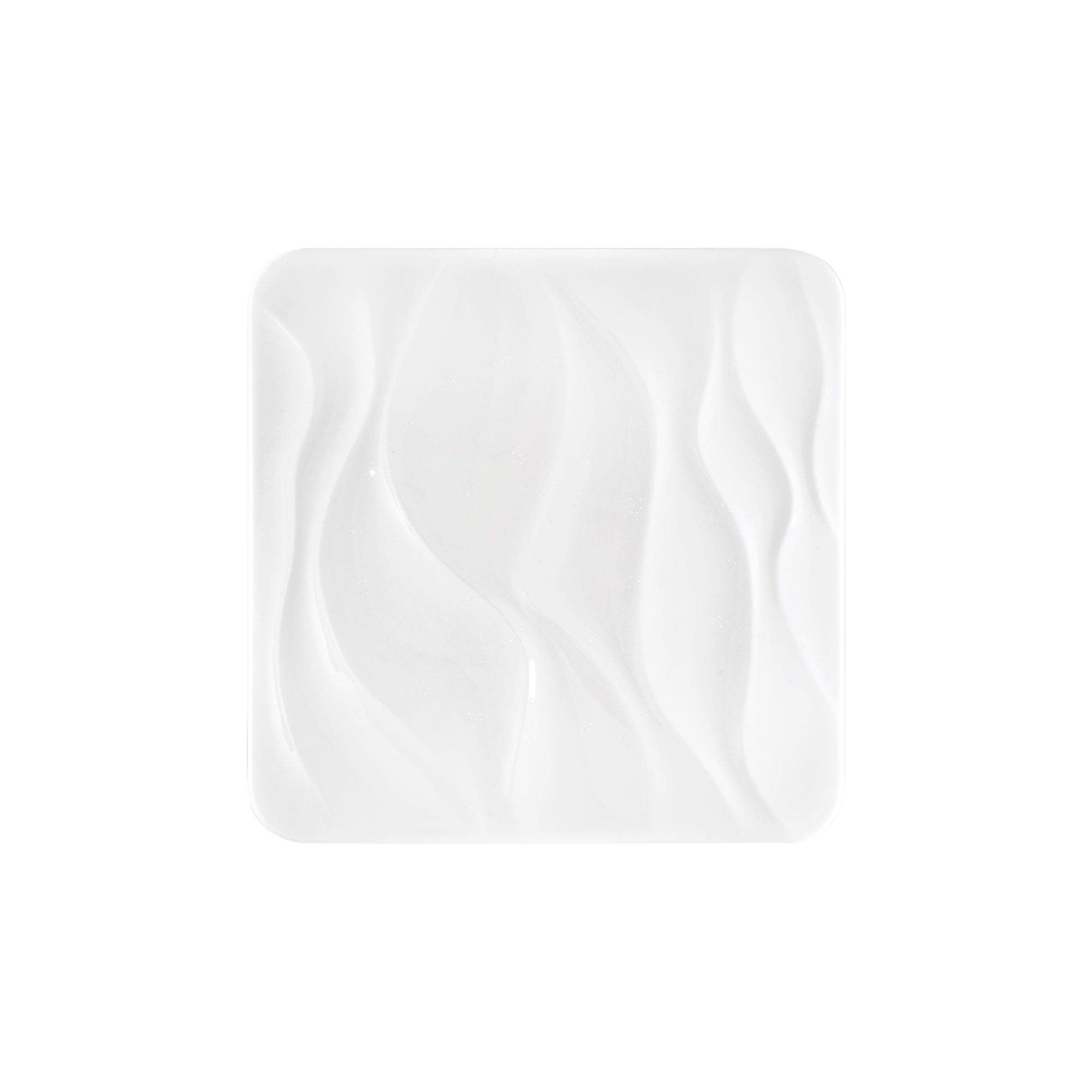 WAVE square white acrylic LED ceiling light, CCT, with memory function, Wi-Fi and remote included, 53 cm - Luce Ambiente e Design
