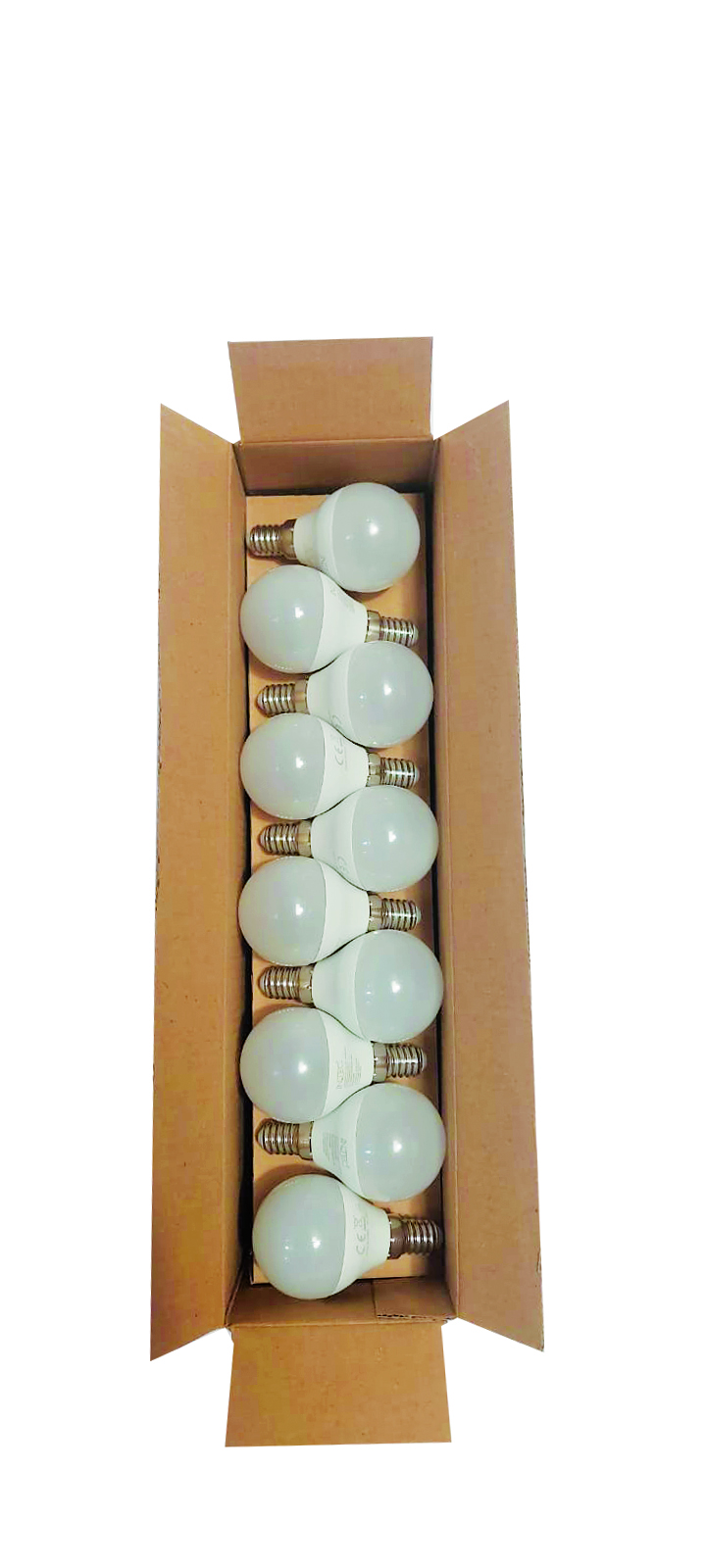 20 pcs kit E14 globe LED bulb - 4.9W - 3000K - Intec bulbs