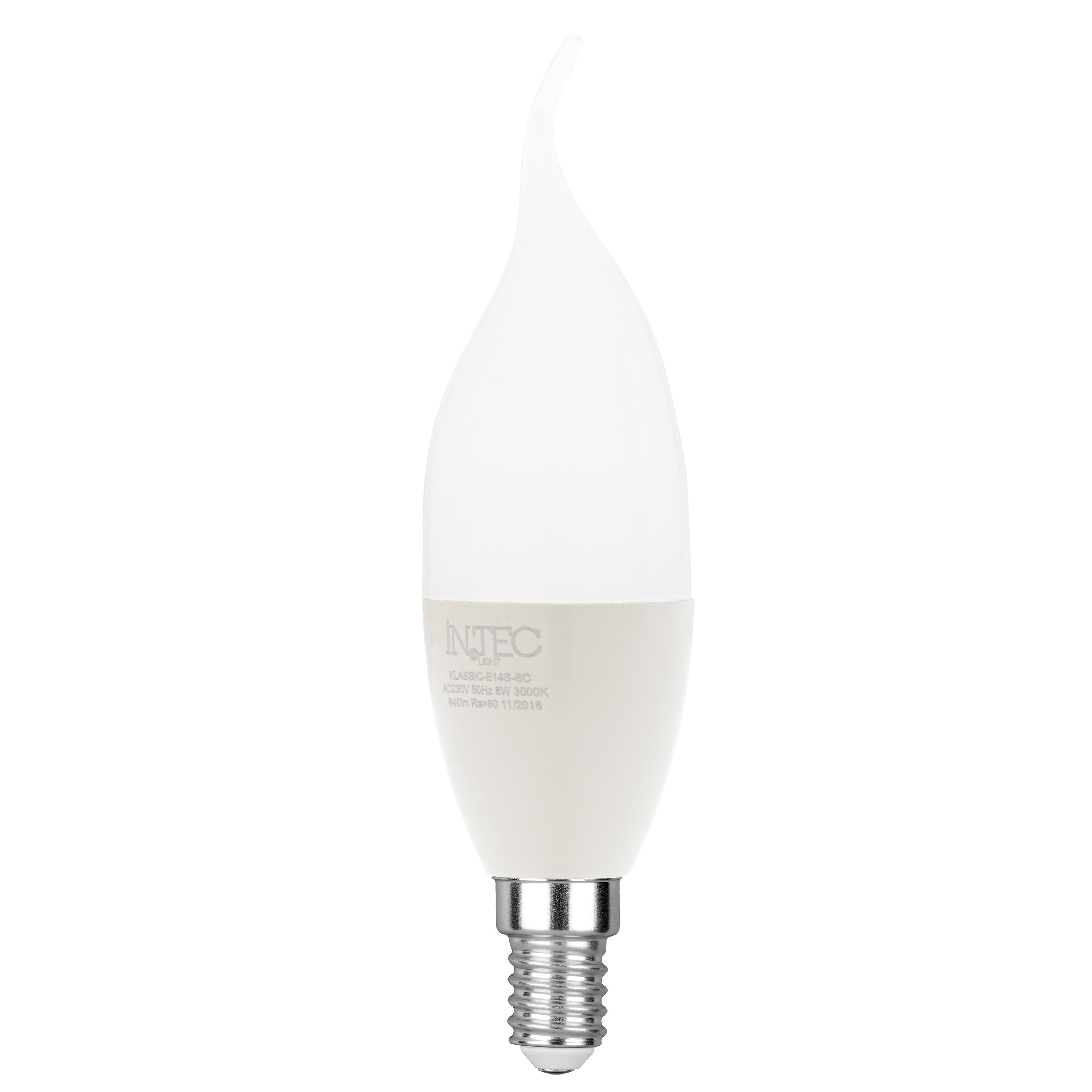 E14 blow LED bulb - 8W - 6500K - Intec bulbs