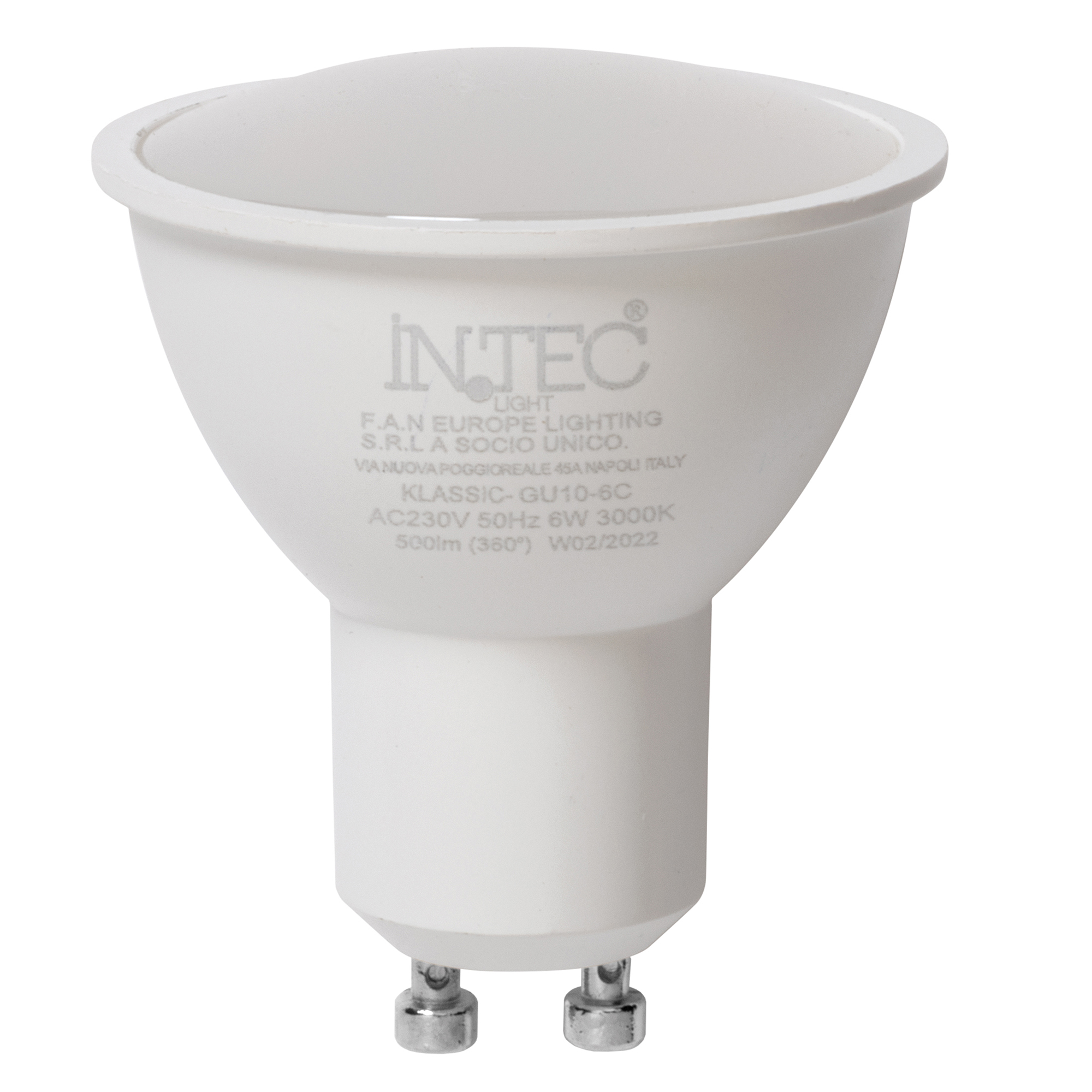 GU10 LED bulb - 5W - 6500K - Intec bulbs