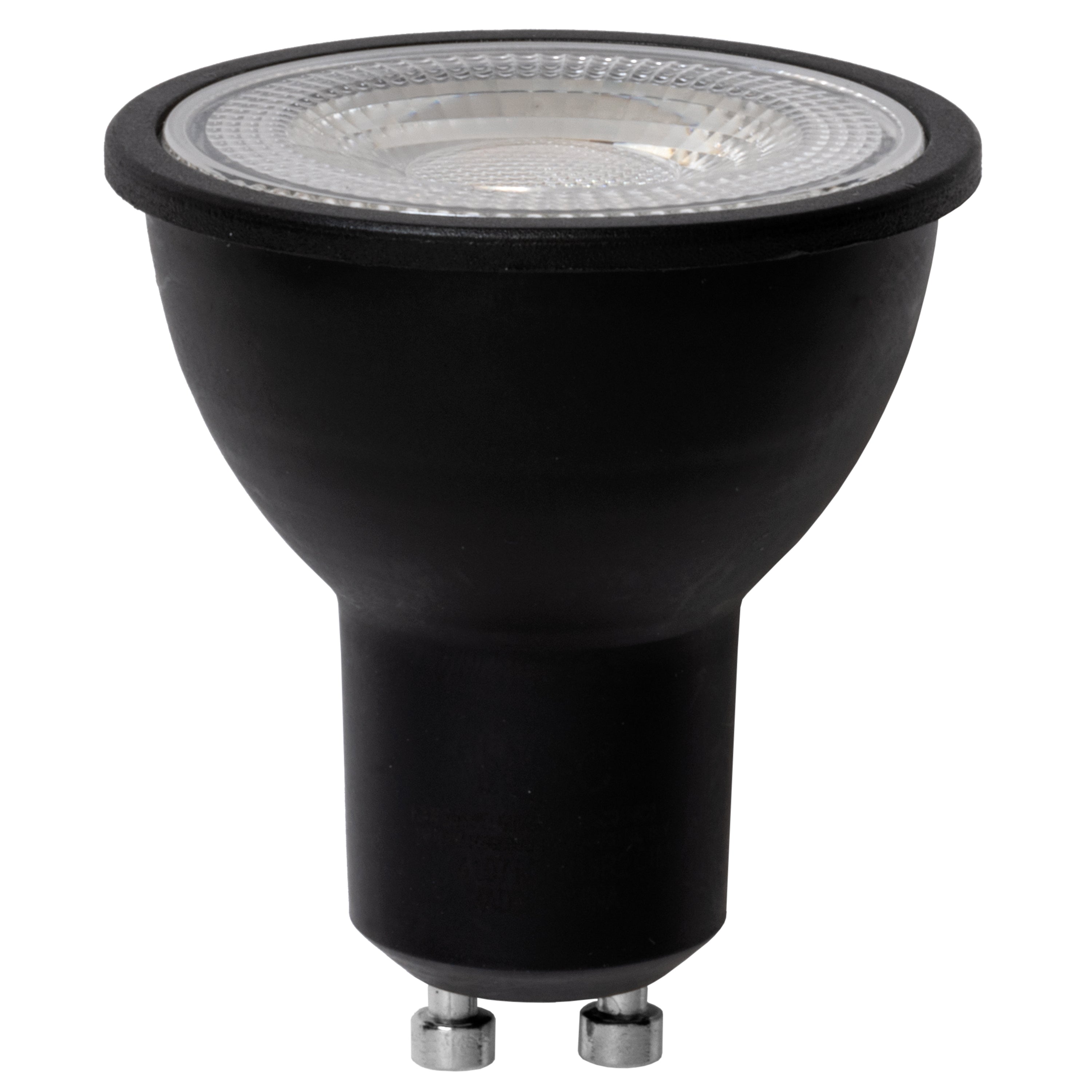 Black GU10 LED bulb dimmable - 7W - 3000K - Intec bulbs