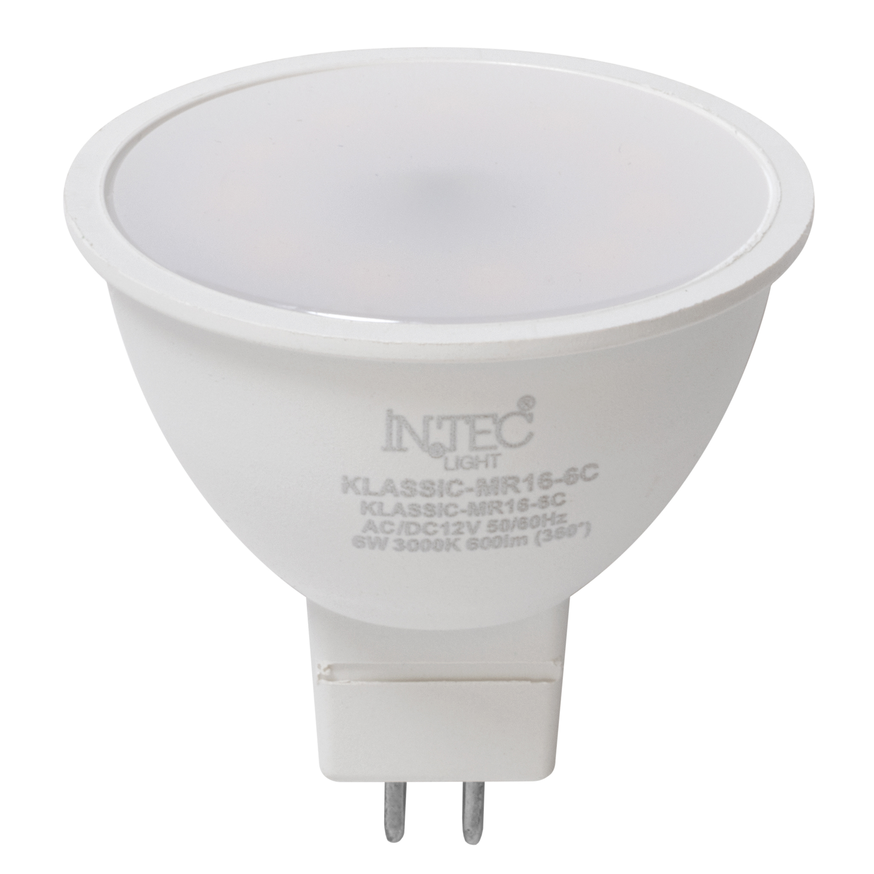 MR16 LED bulb - 6W - 3000K - Intec bulbs