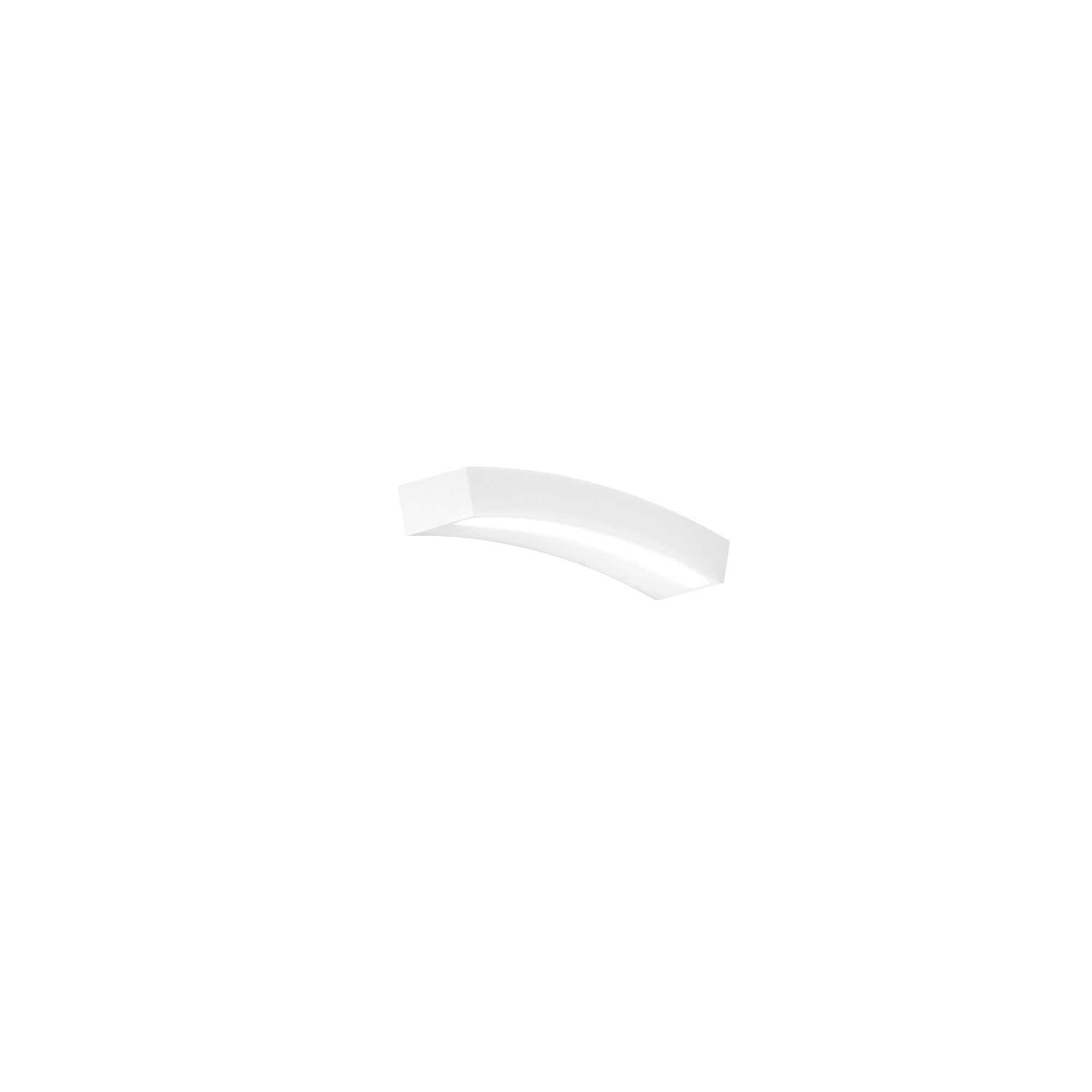LED ALOHA wall light in paintable plaster, warm and natural light switch, 35 cm - Luce Ambiente e Design