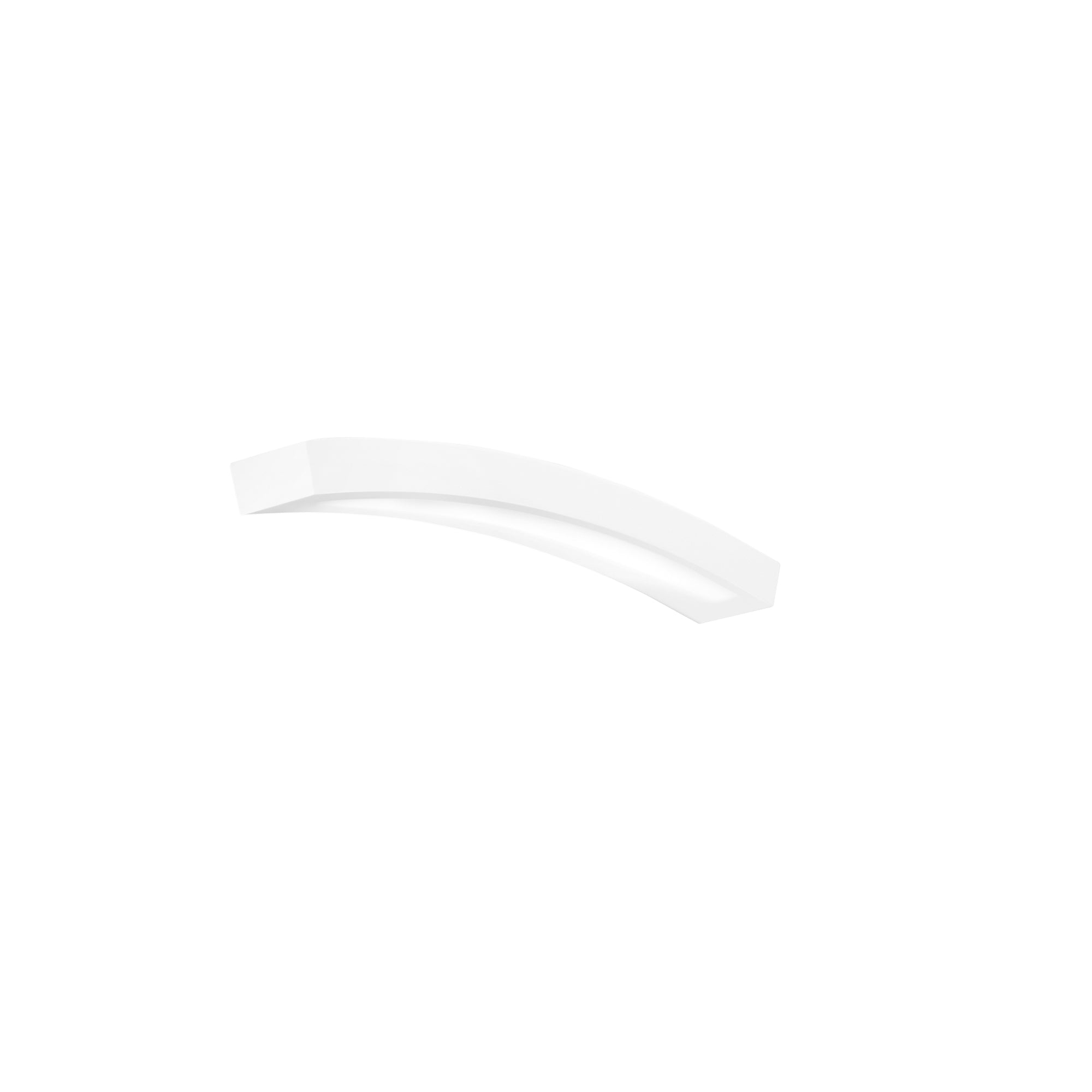 LED ALOHA wall light in paintable plaster, warm and natural light switch, 55 cm - Luce Ambiente e Design