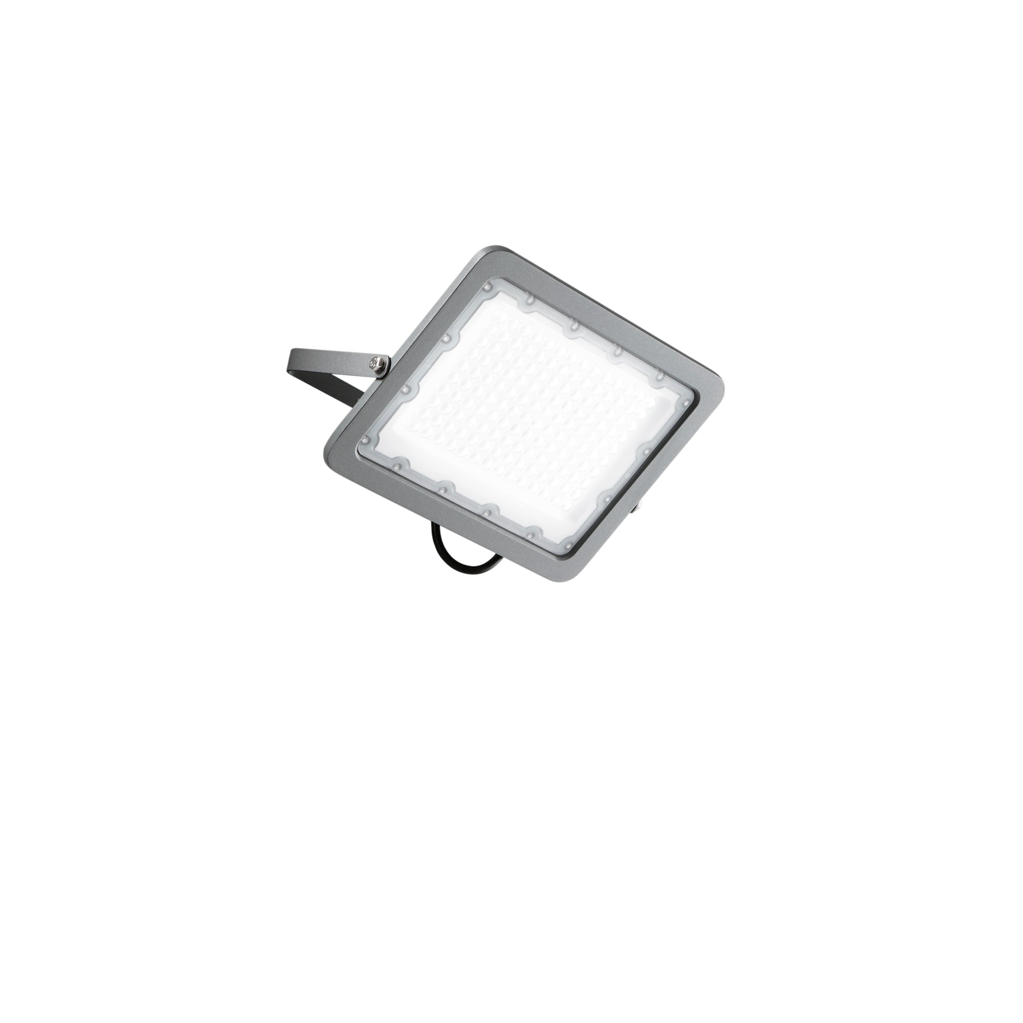 ATHOS LED projector in silver aluminum 100W natural light IP65 - Intec