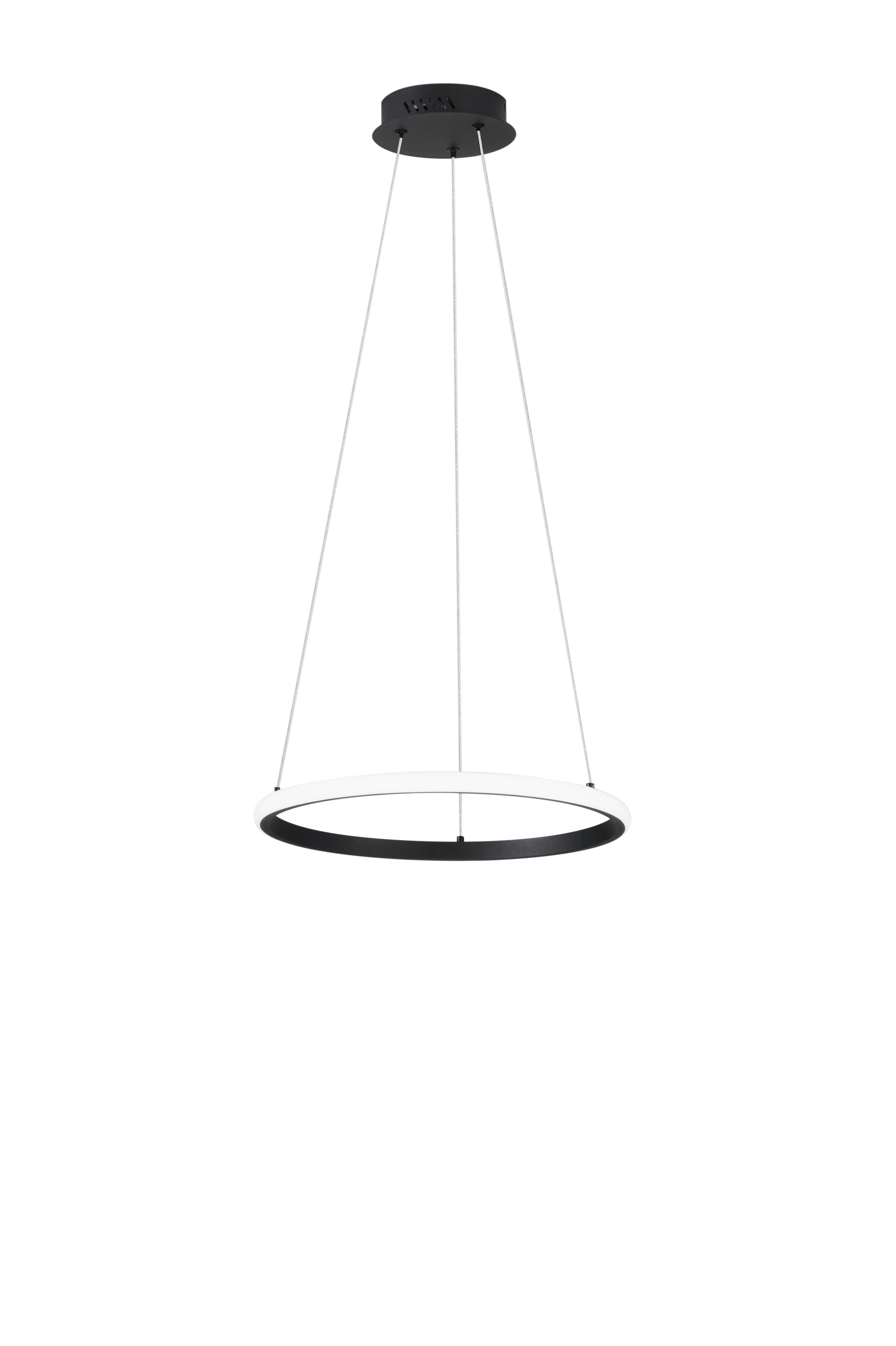 LED AXIS pendant with single white silicone diffuser Ø 40 cm, CCT - Luce Ambiente e Design