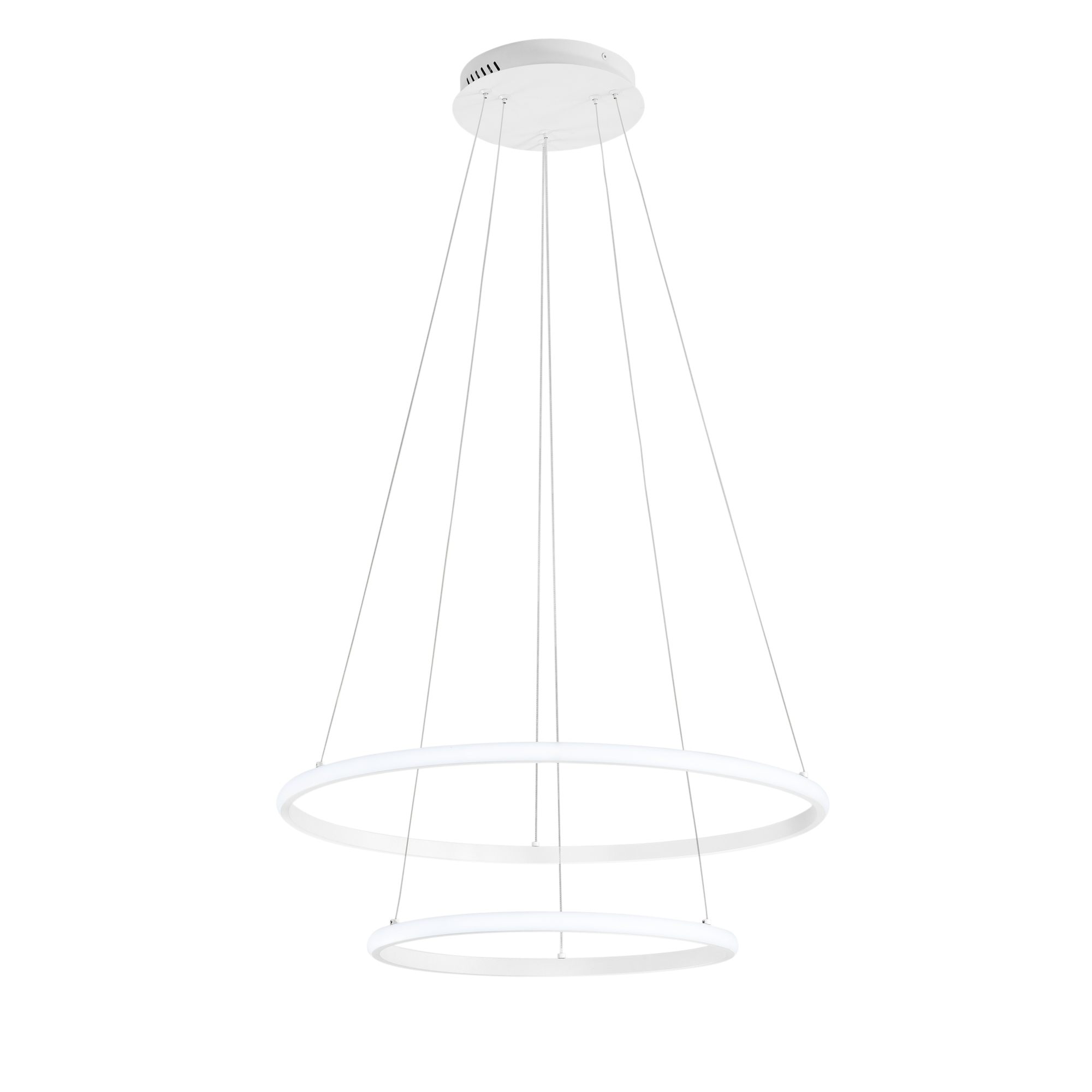 LED AXIS pendant with double white silicone diffuser Ø 40/60 cm, CCT - Luce Ambiente e Design