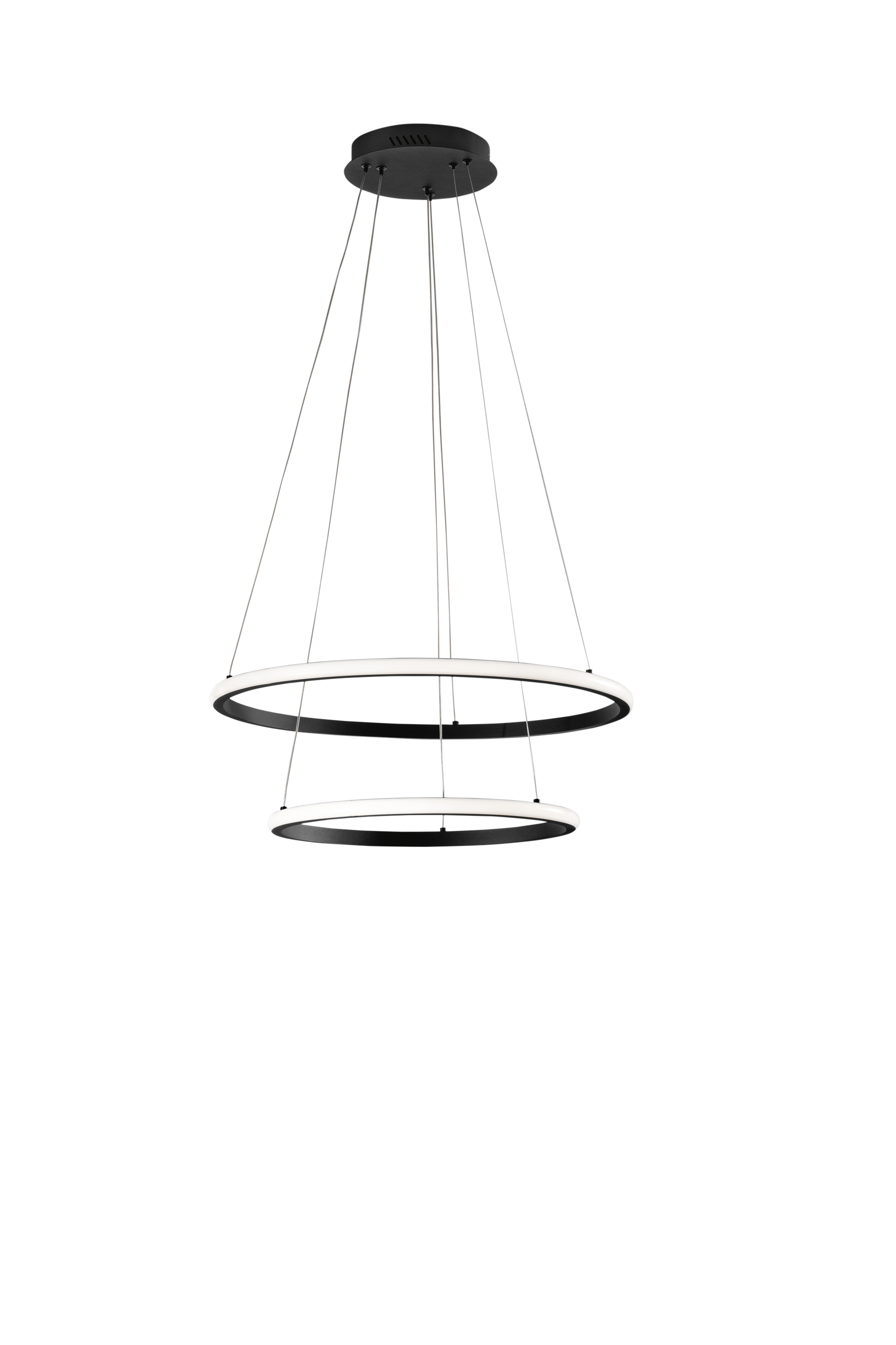 AXIS LED pendant light with double black silicone diffuser Ø 40 cm / Ø 60 cm, CCT - Luce Ambiente e Design