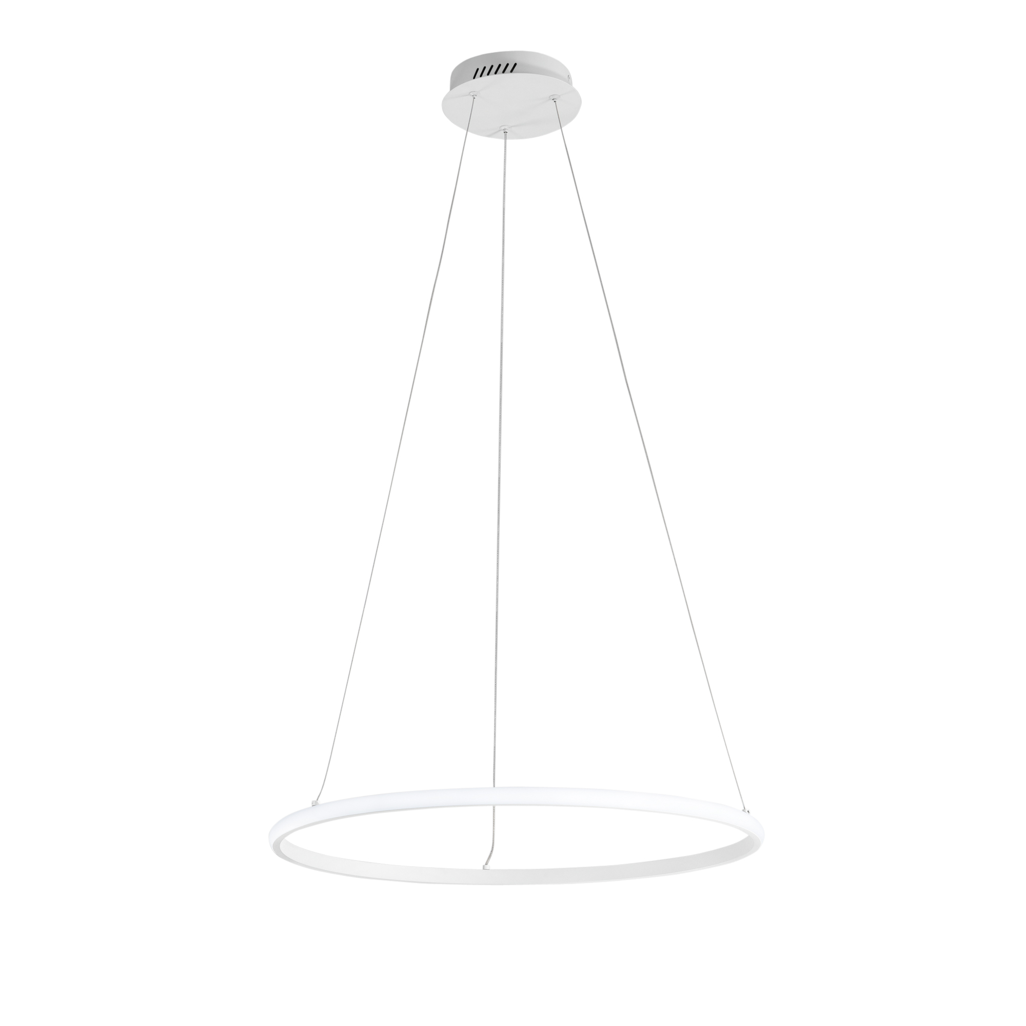 LED AXIS pendant with single black silicone diffuser Ø 60 cm, CCT - Luce Ambiente e Design