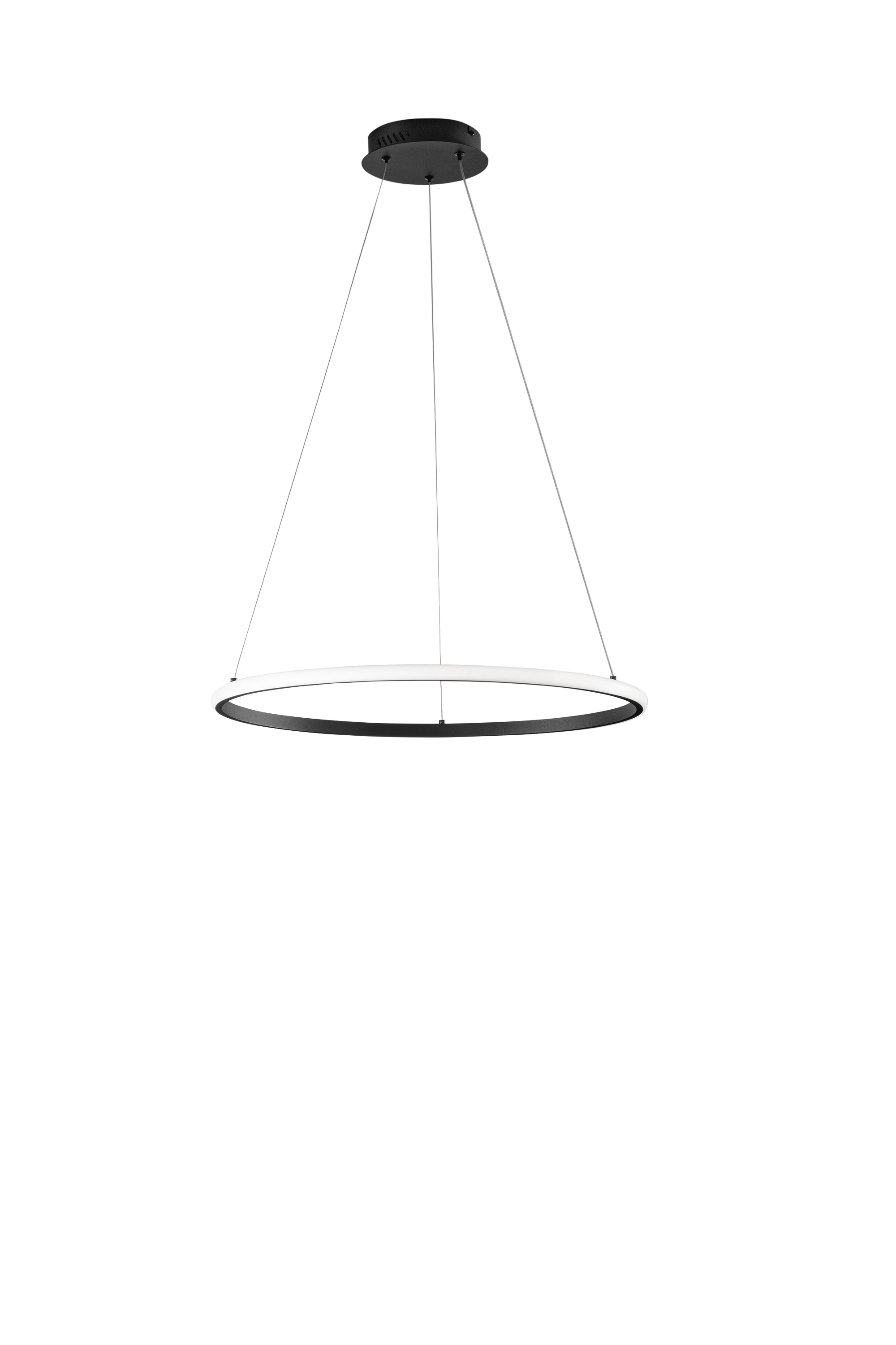 LED AXIS pendant with single white silicone diffuser Ø 60 cm, CCT - Luce Ambiente e Design