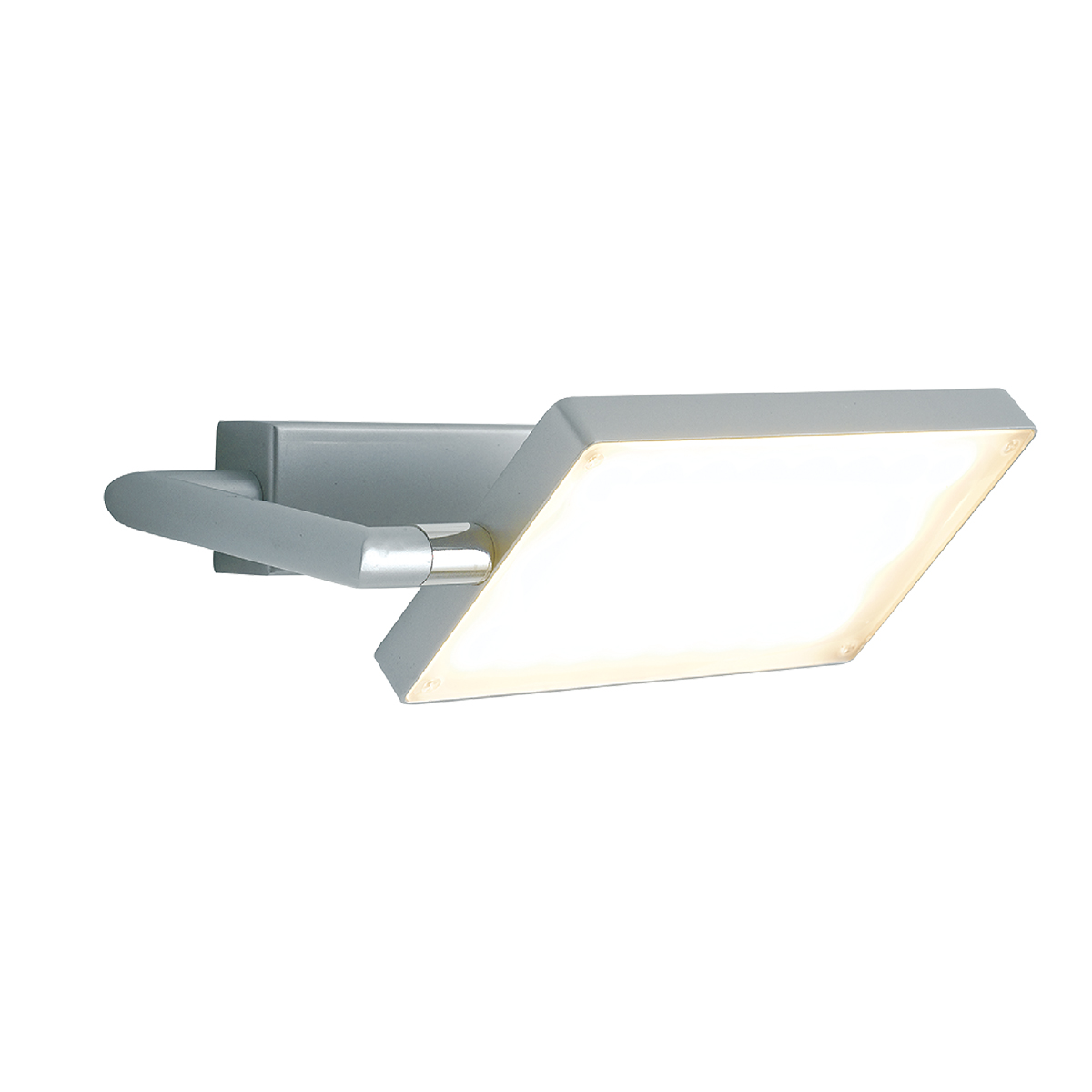 LED BOOK wall light in grey aluminium with adjustable diffuser - Luce Ambiente e Design