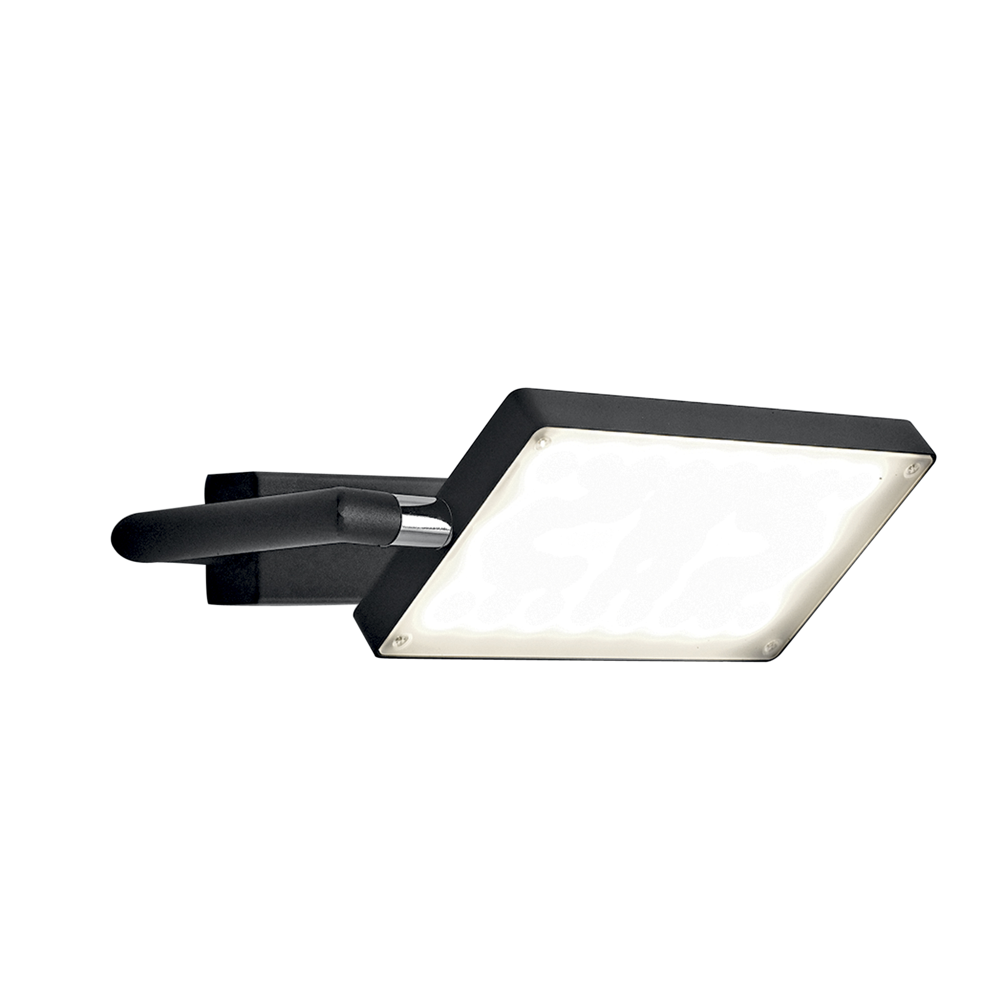 LED BOOK wall light in black aluminium with adjustable diffuser - Luce Ambiente e Design