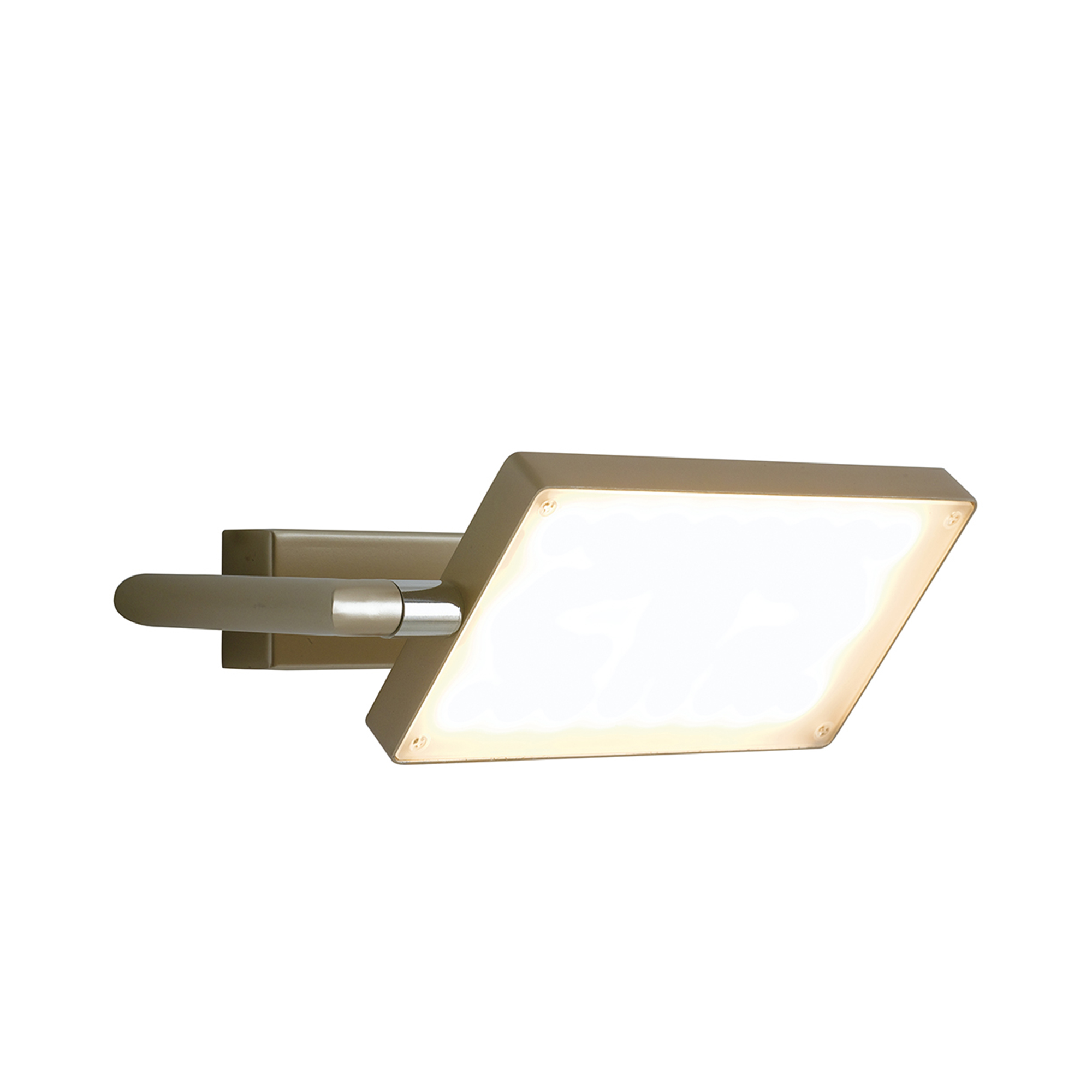 LED BOOK wall light in gold aluminium with adjustable diffuser - Luce Ambiente e Design