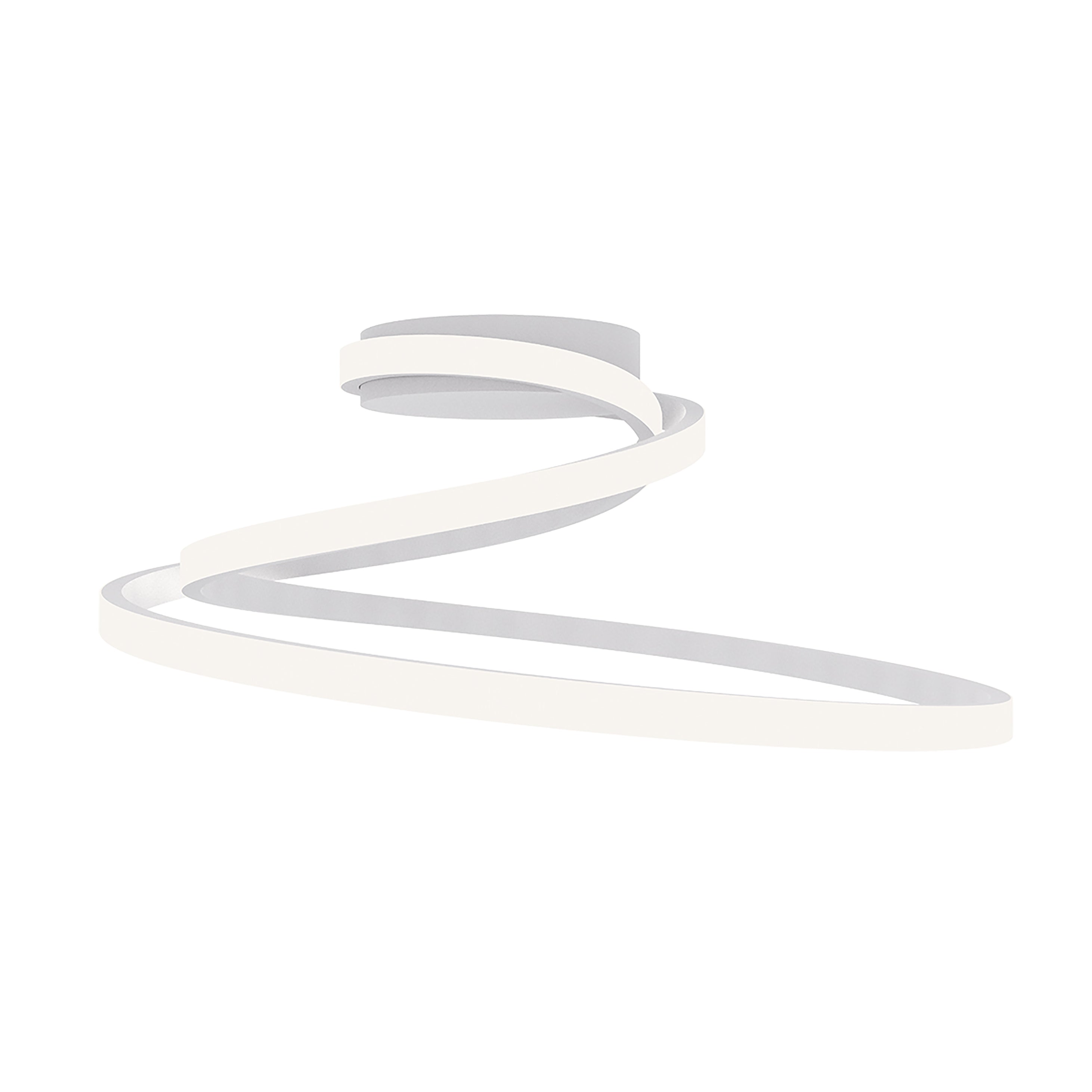 COASTER LED ceiling light in white aluminium with CCT switch - Luce Ambiente e Design