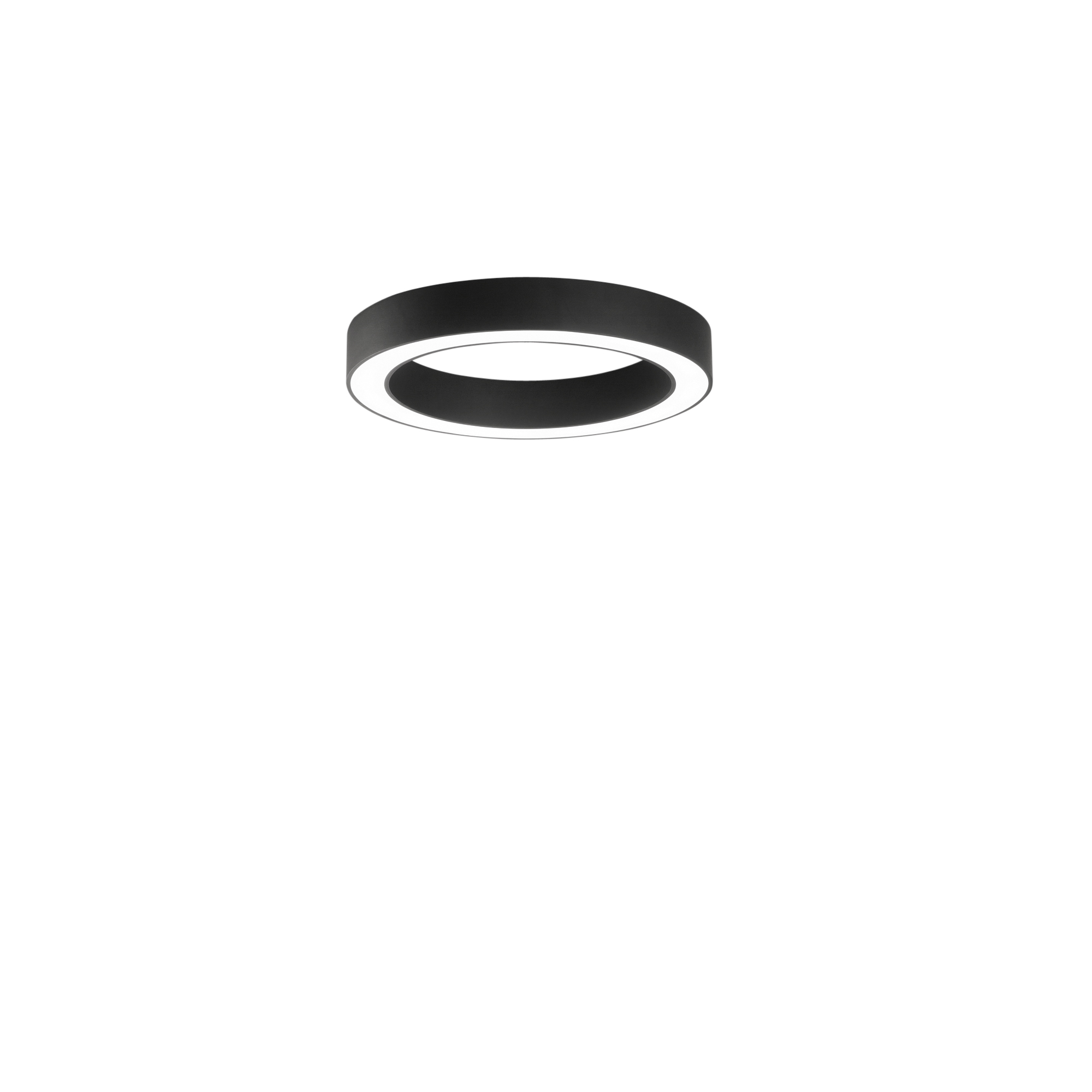 DEMOS black LED ceiling light with acrylic diffuser, CCT, 60 cm Ø - Luce Ambiente e Design