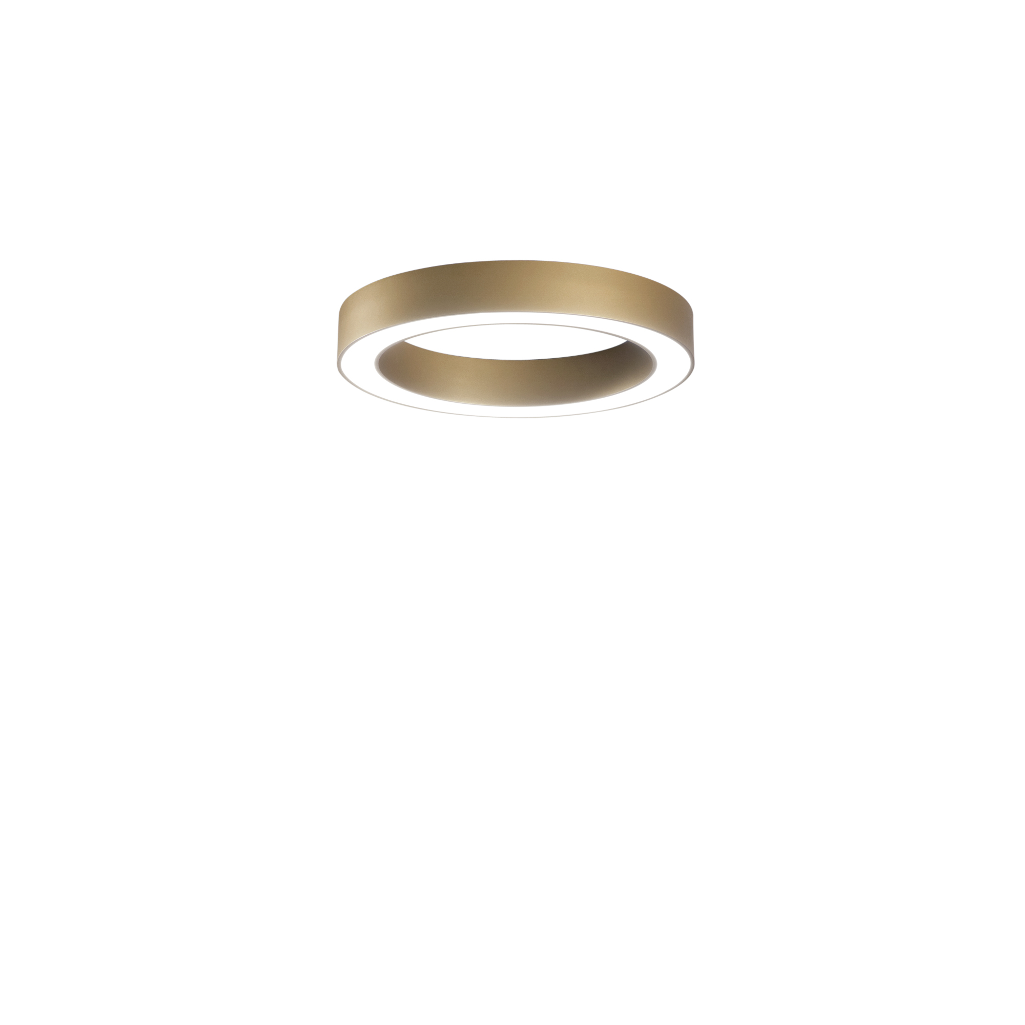 DEMOS gold LED ceiling light with acrylic diffuser, CCT, 60 cm Ø - Luce Ambiente e Design