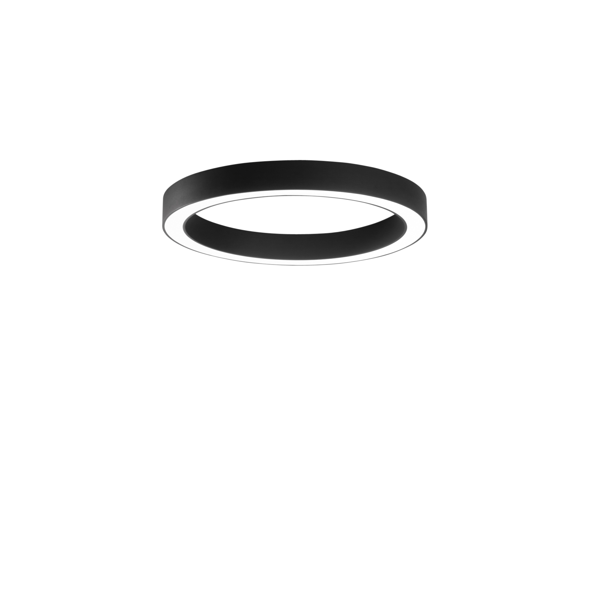 DEMOS black LED ceiling light with acrylic diffuser, CCT, 80 cm Ø - Luce Ambiente e Design