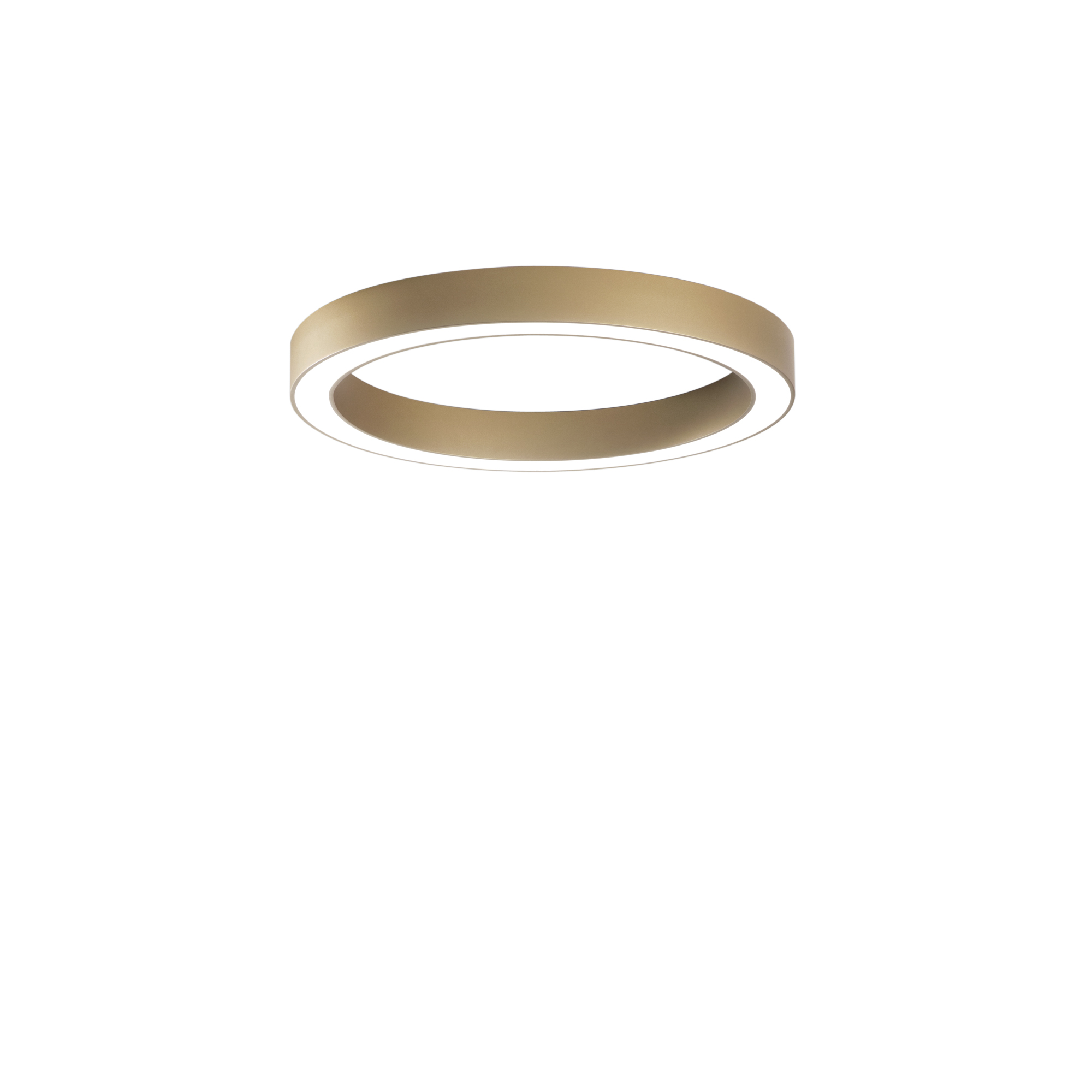DEMOS gold LED ceiling light with acrylic diffuser, CCT, 80 cm Ø - Luce Ambiente e Design