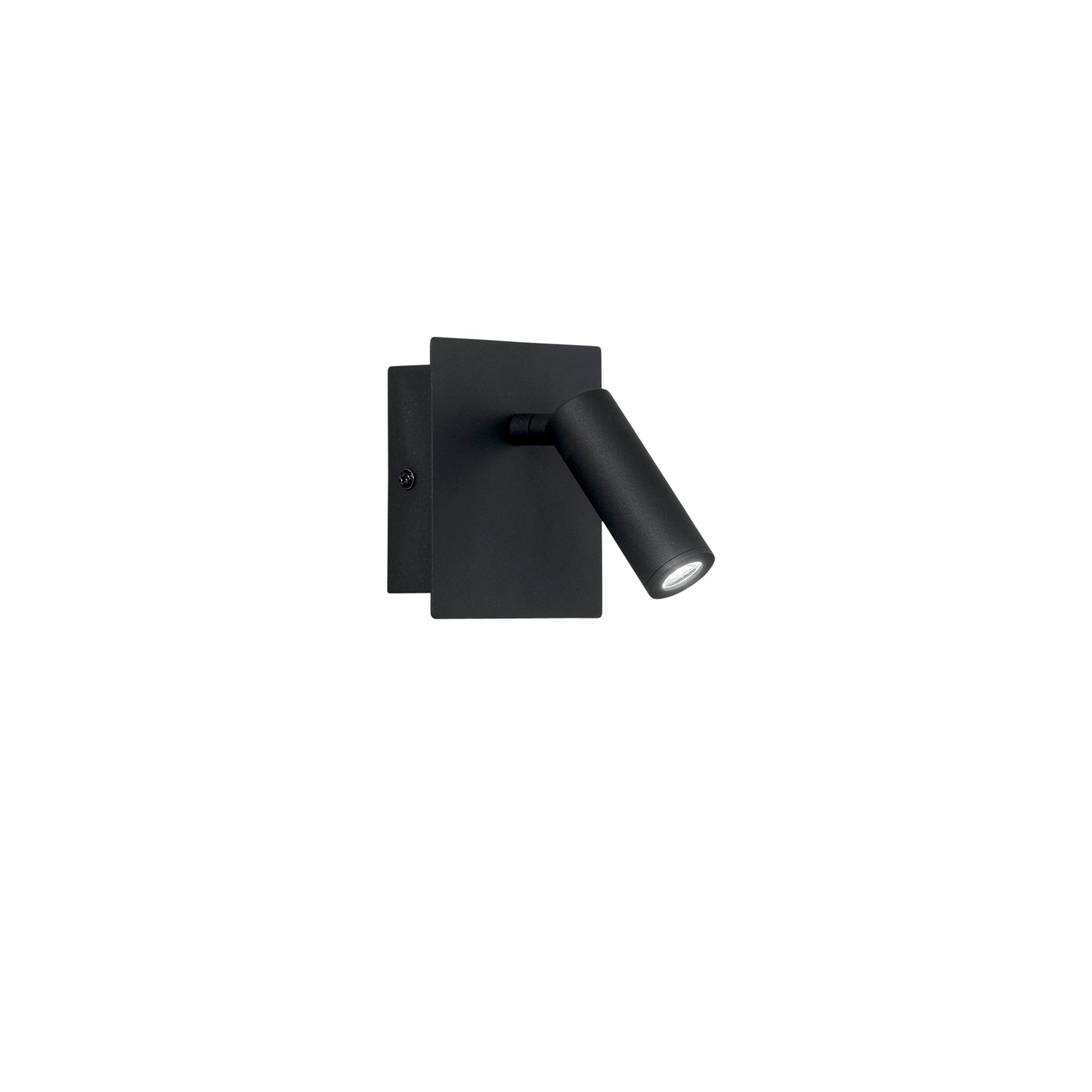 LED DICKENS wall light in black aluminium with adjustable light point - Luce Ambiente e Design