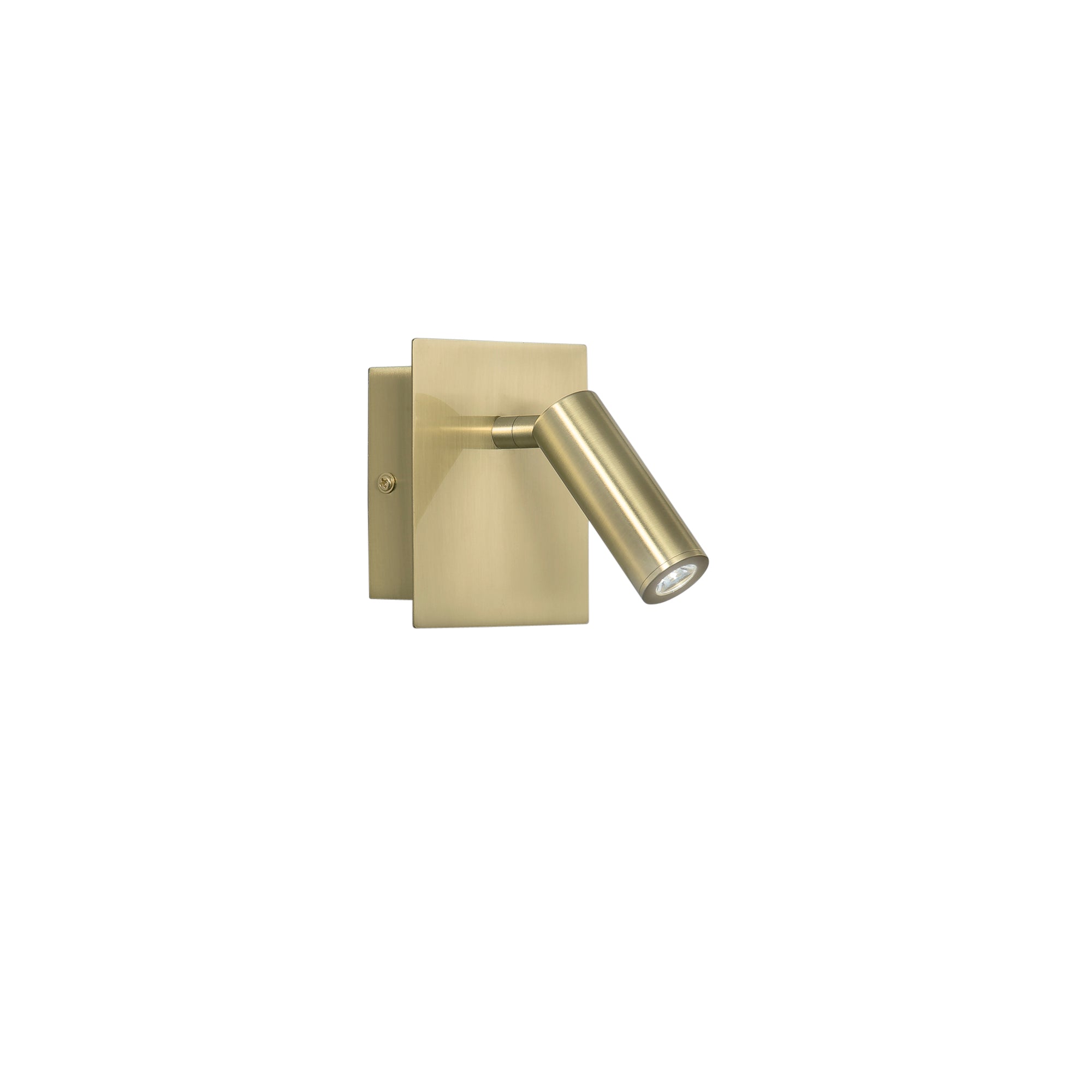 LED DICKENS wall light in gold aluminium with adjustable light point - Luce Ambiente e Design